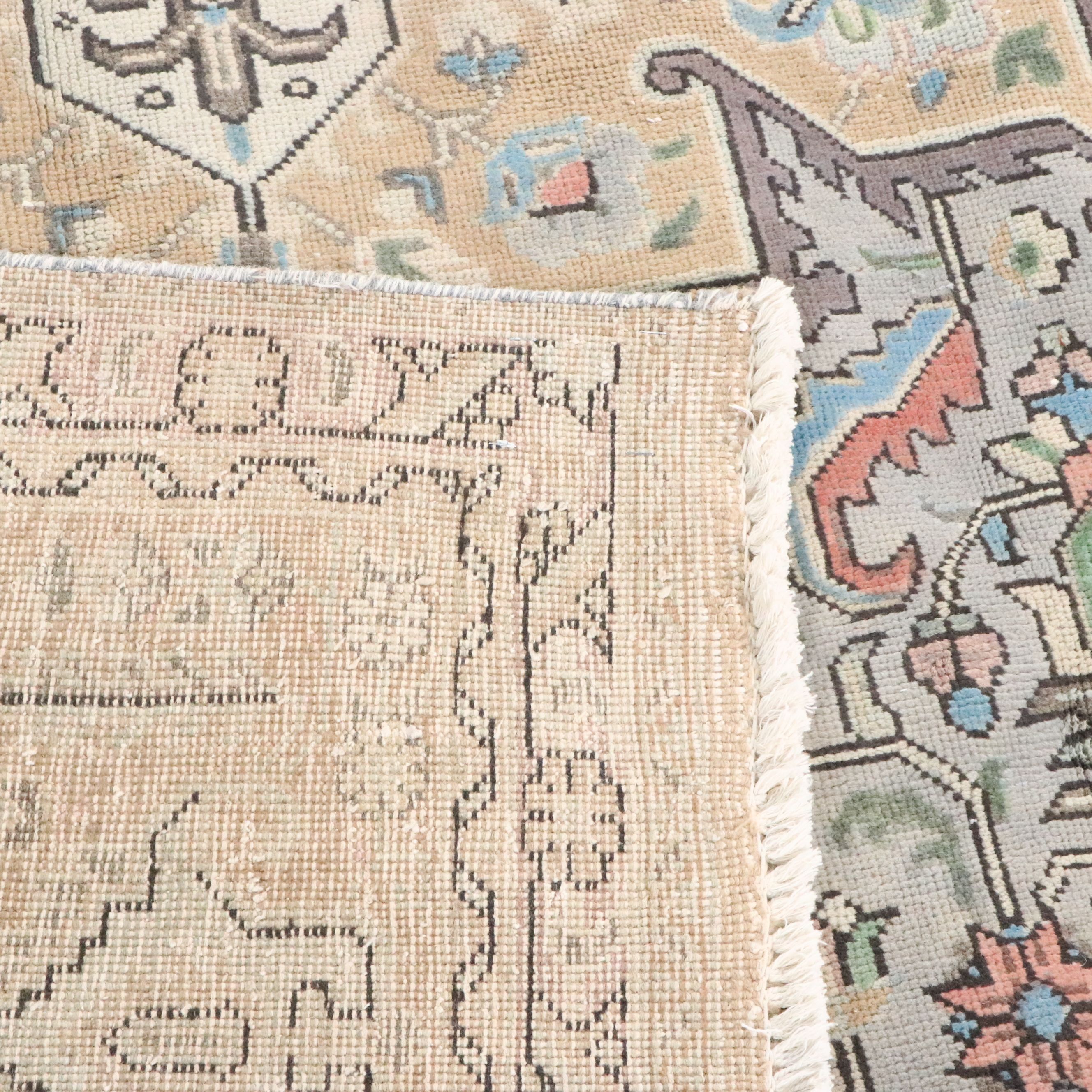 9'10 x 12'7 Hand-Knotted Persian Heriz Room-Sized Rug