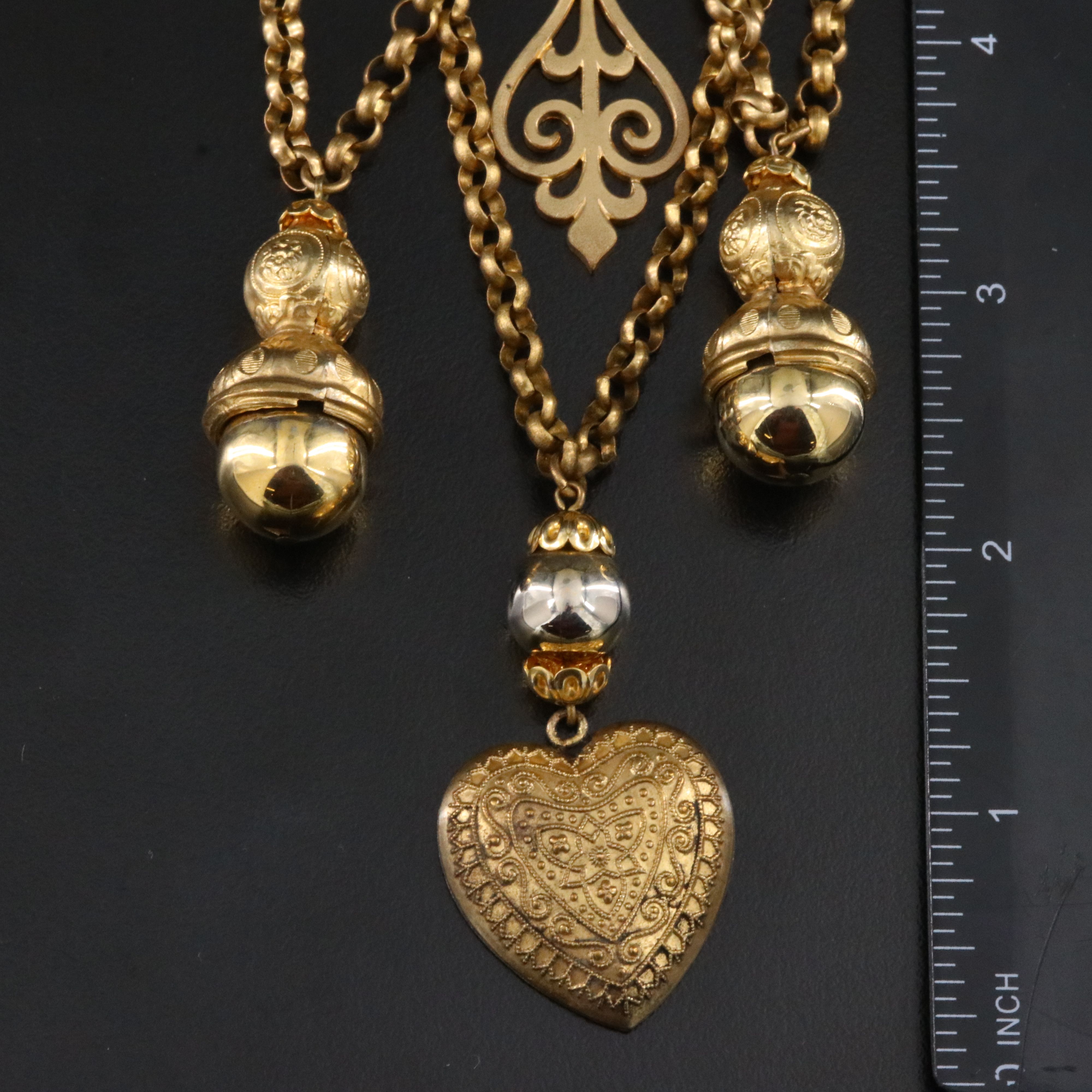 Yves St Laurent Ornate Festoon Necklace