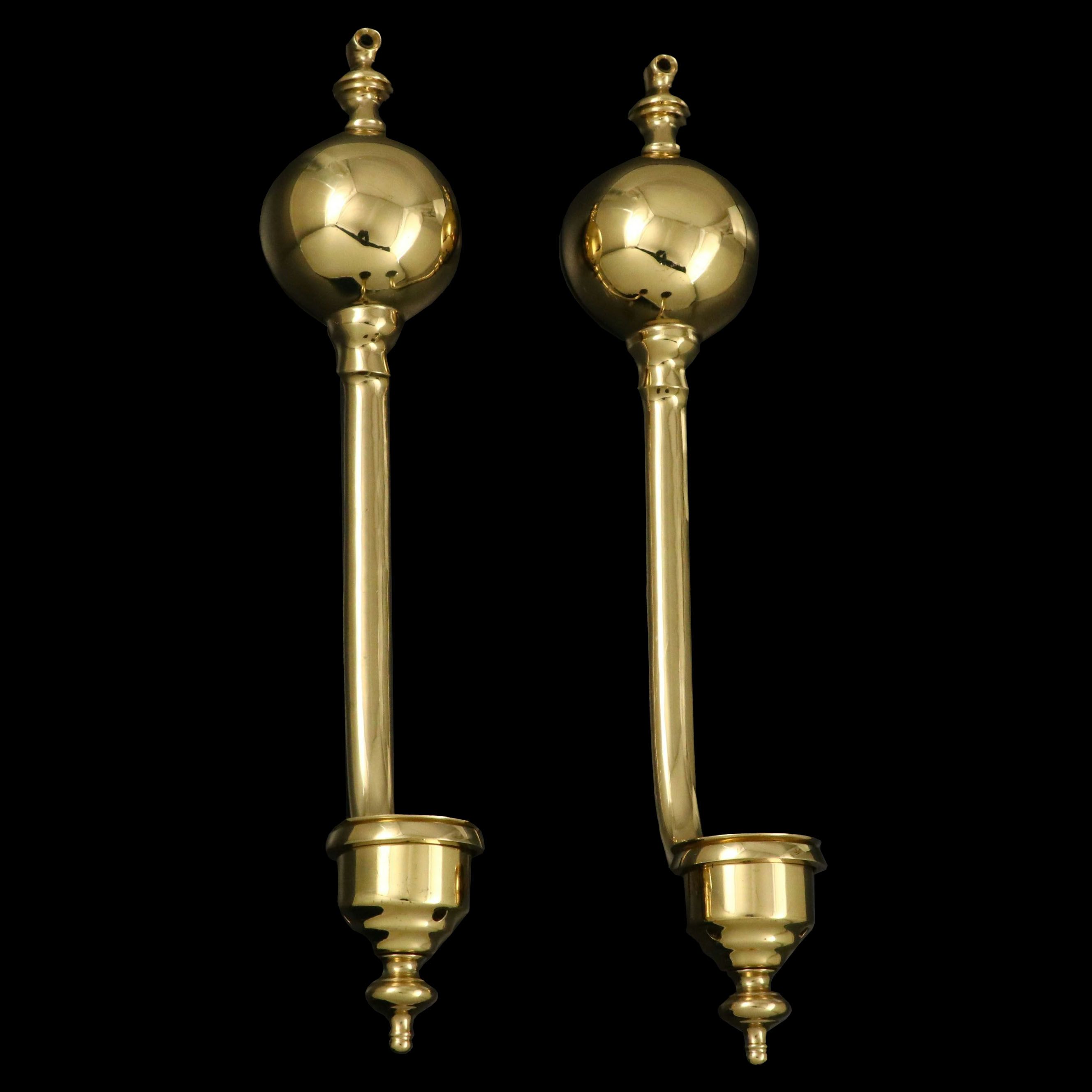 Vintage Brass Candle Wall Sconces