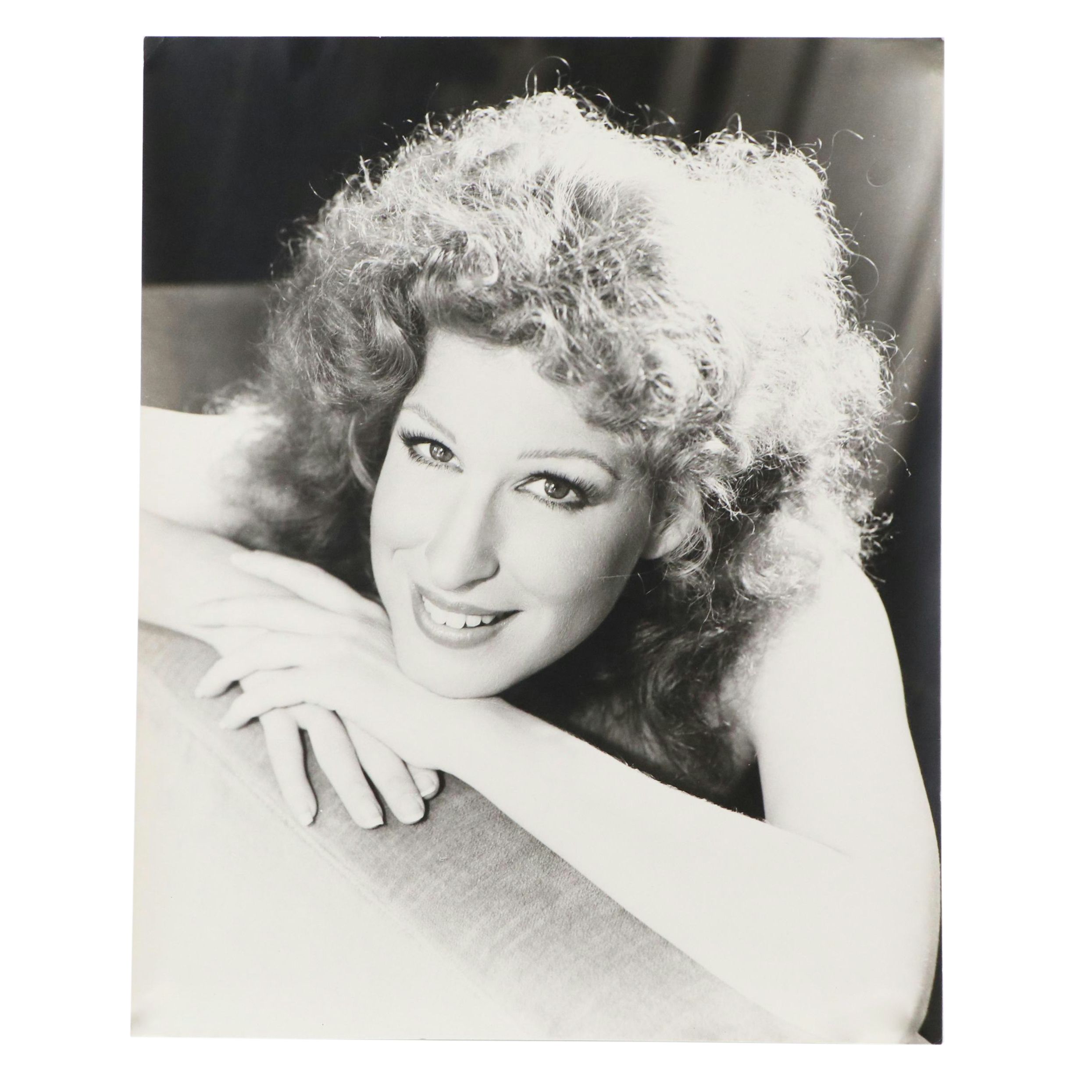 Platinum Press Photograph of Bette Midler, Circa 1970