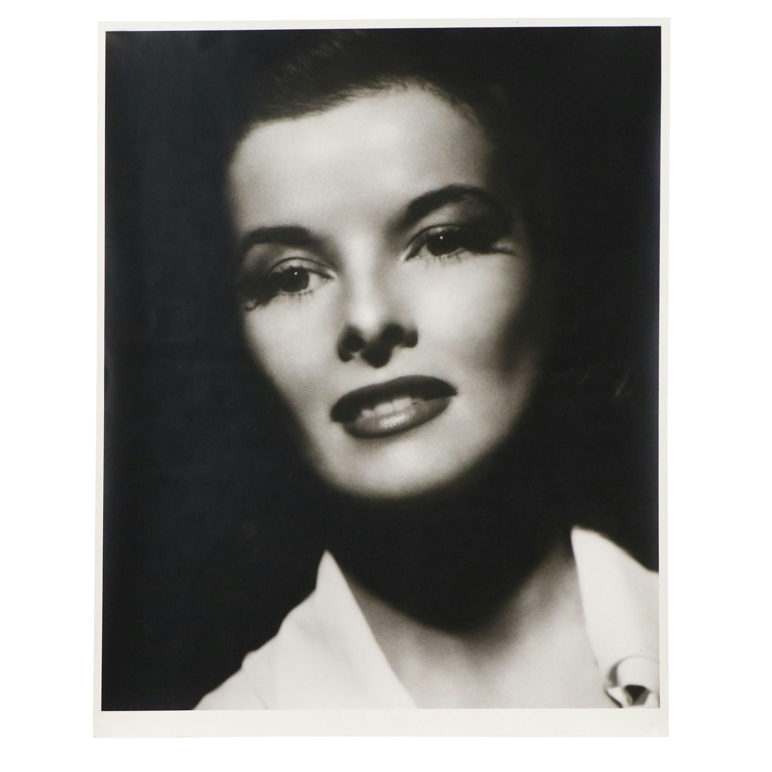 Platinum Press Photograph of Katharine Hepburn, Circa 1970
