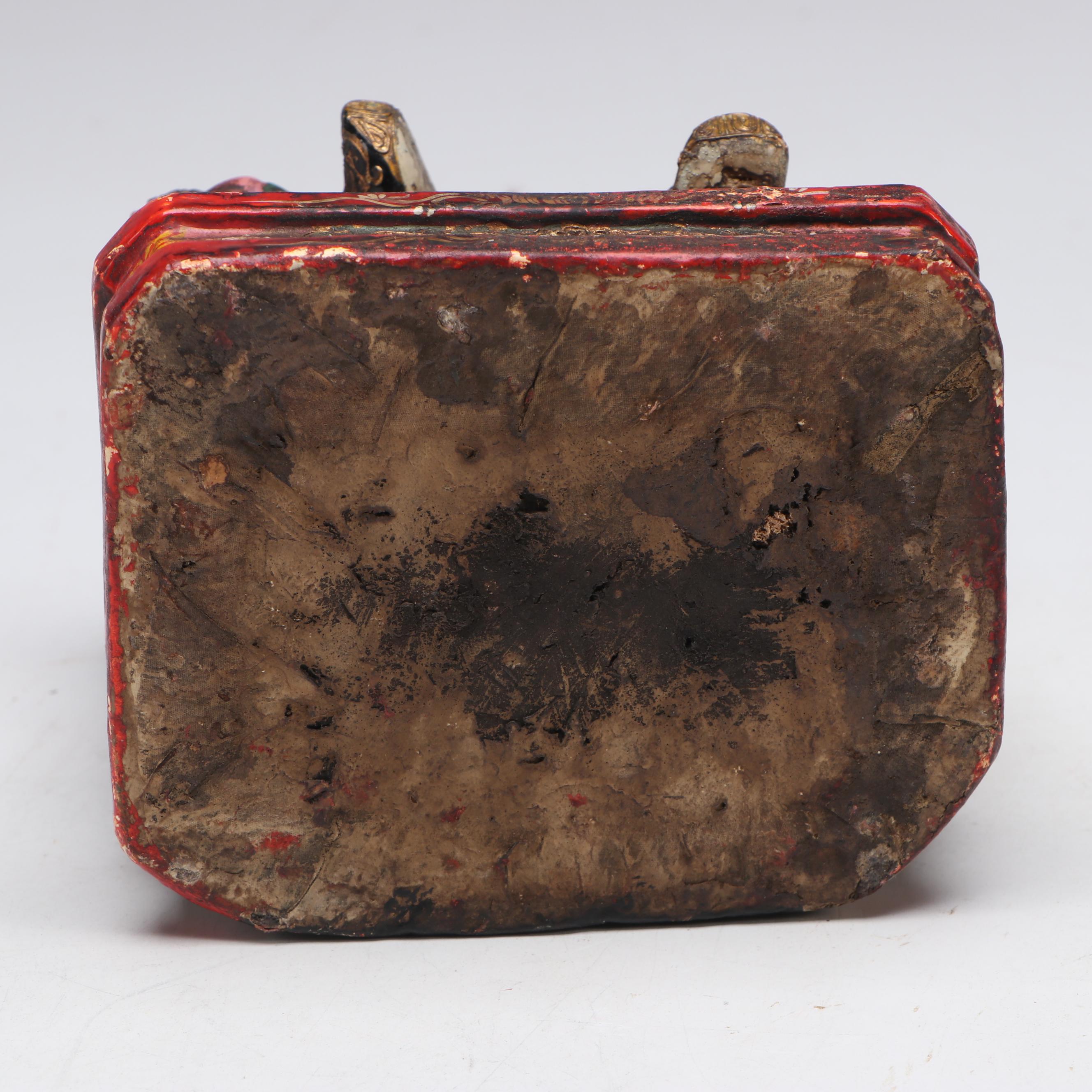 Chinese Polychromed Wood Temple Guang Ze Zun Wang, Late 19th/Early 20th C.