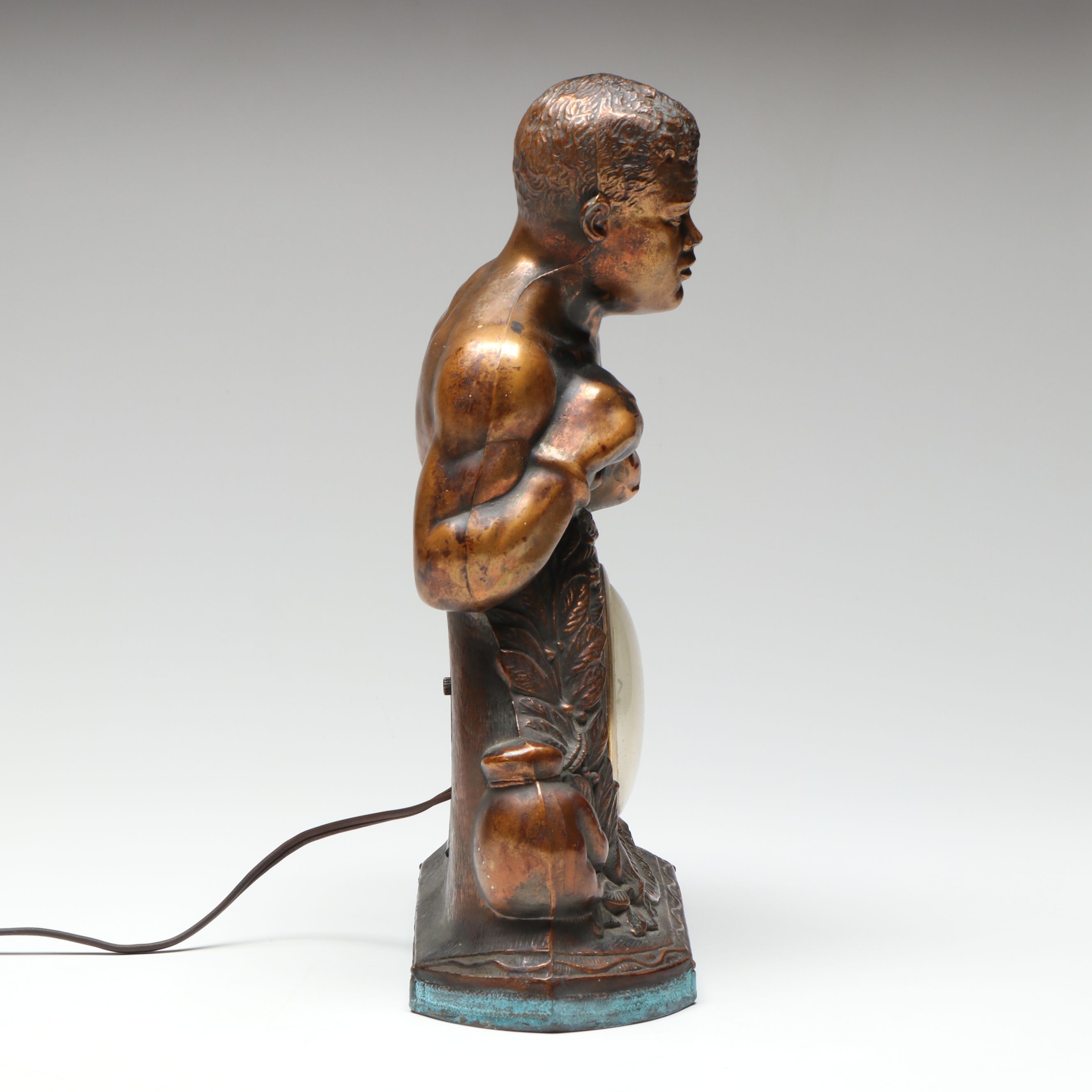 United Joe Louis "World Champion" Figural Electric Clock