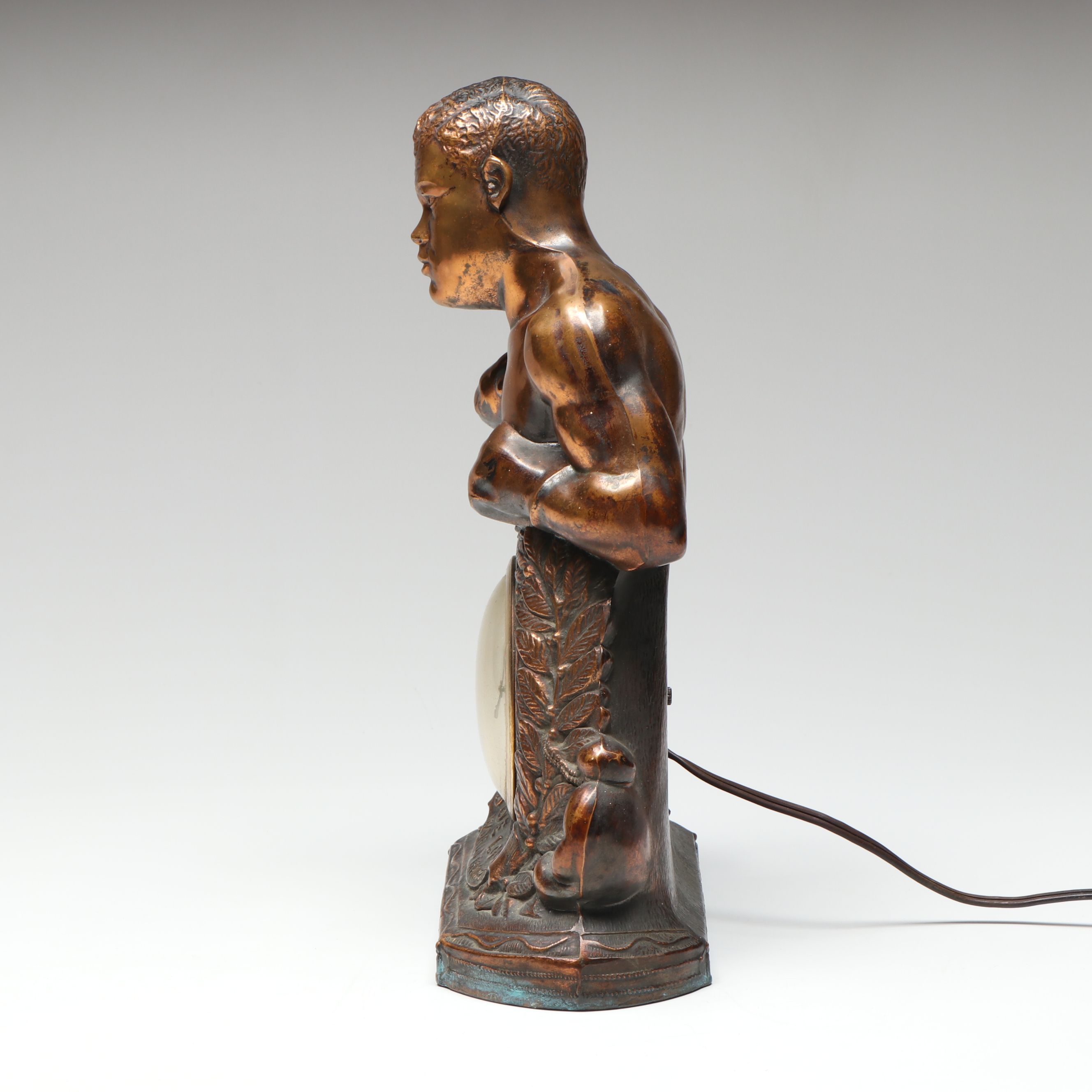 United Joe Louis "World Champion" Figural Electric Clock