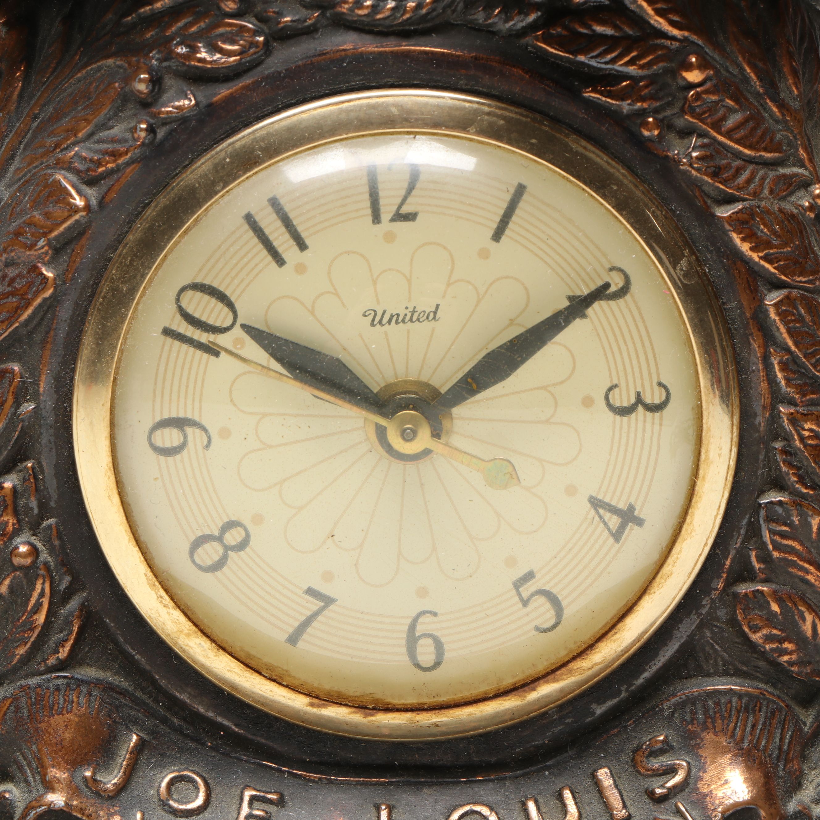 United Joe Louis "World Champion" Figural Electric Clock