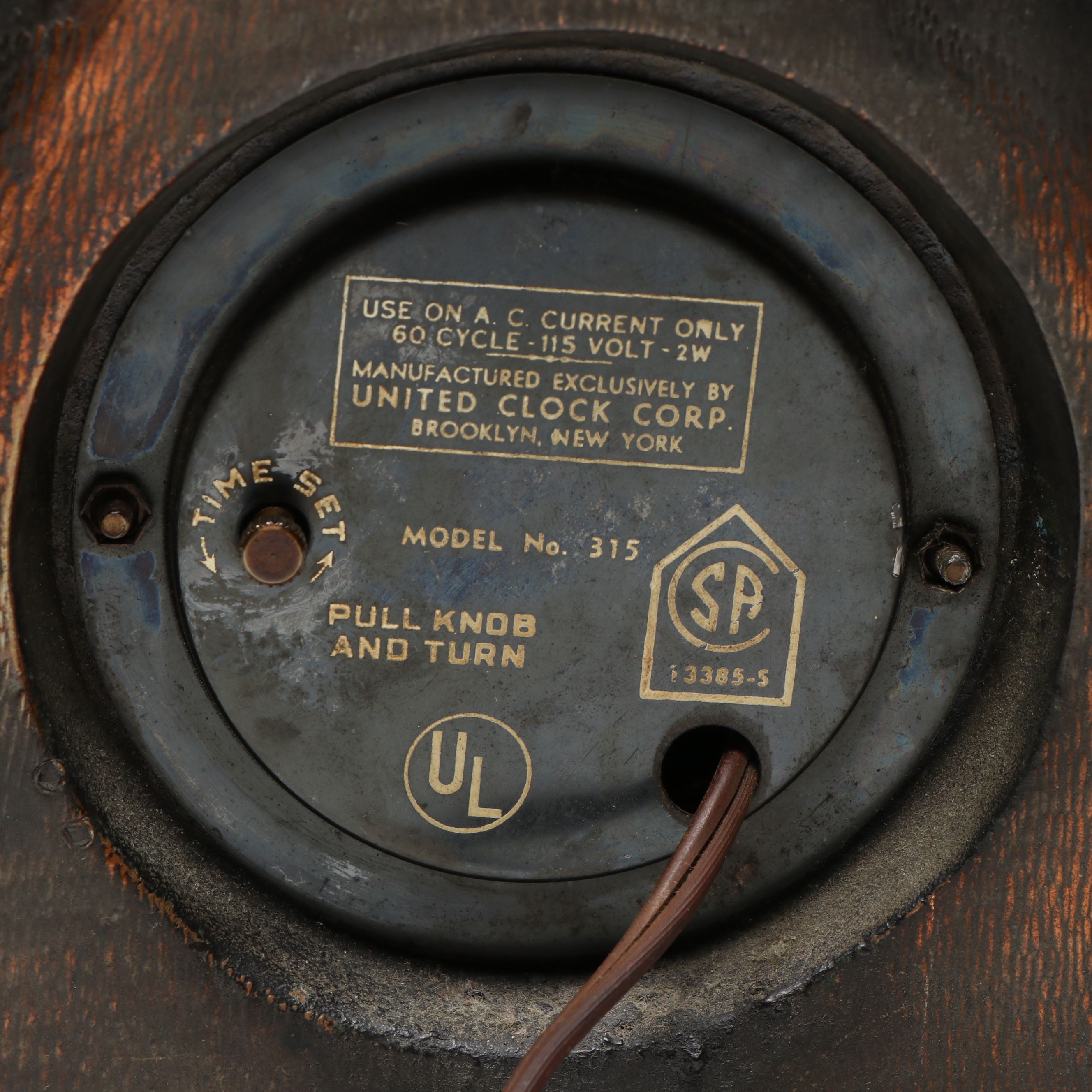 United Joe Louis "World Champion" Figural Electric Clock