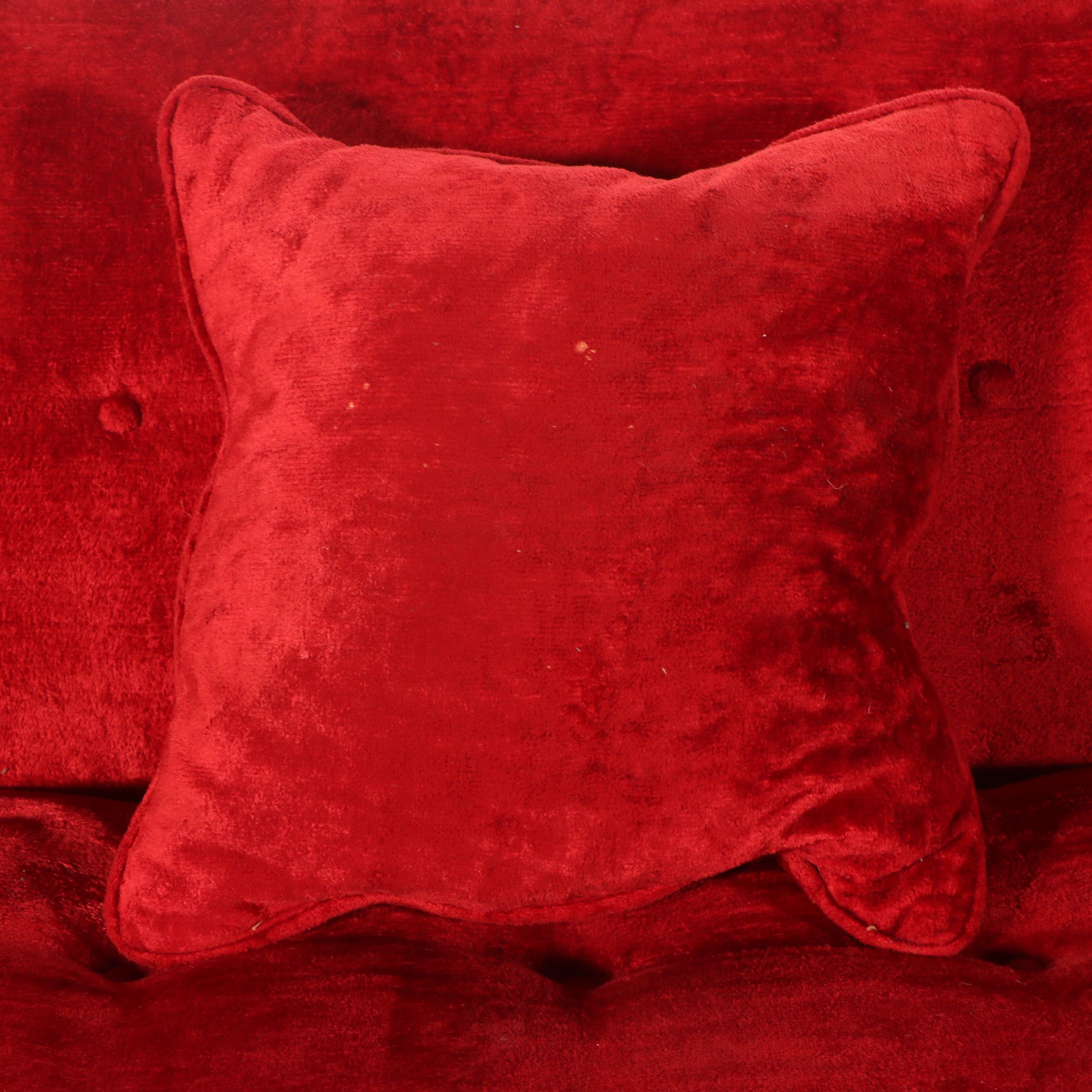 Mid-Century Red Sleeper Sofa