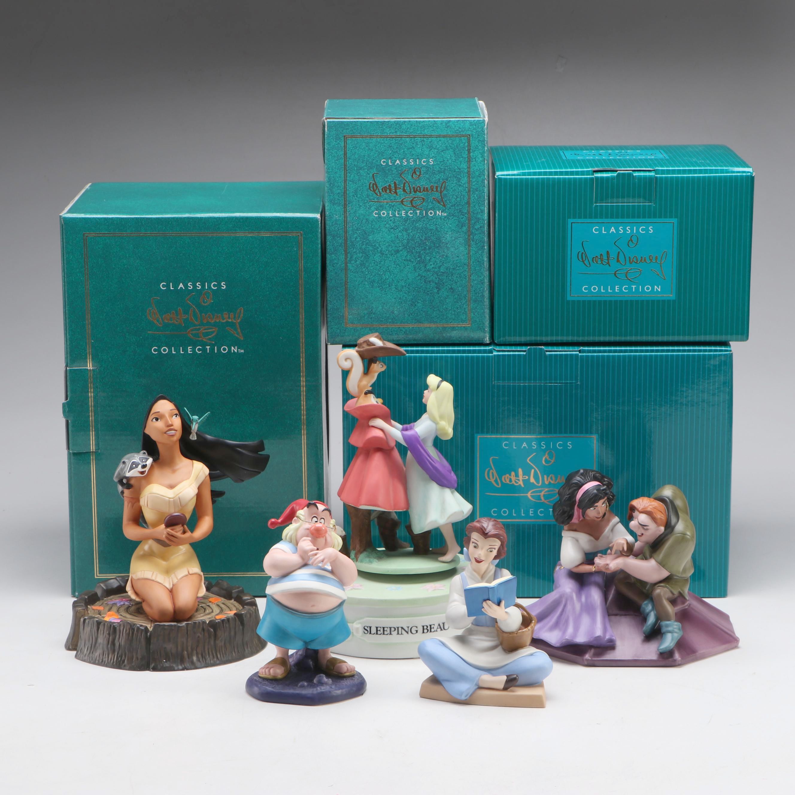 Walt Disney Collection "Bookish Beauty" Belle with Other Figures and Music Box