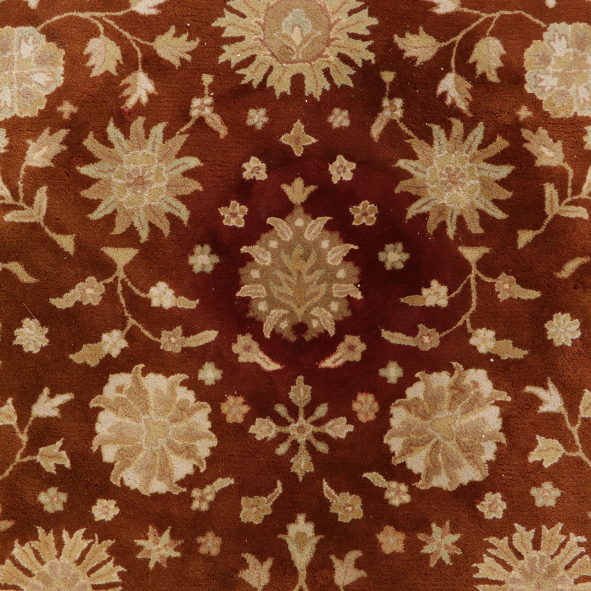 8' Round Hand-Tufted Safavieh Indian Area Rug