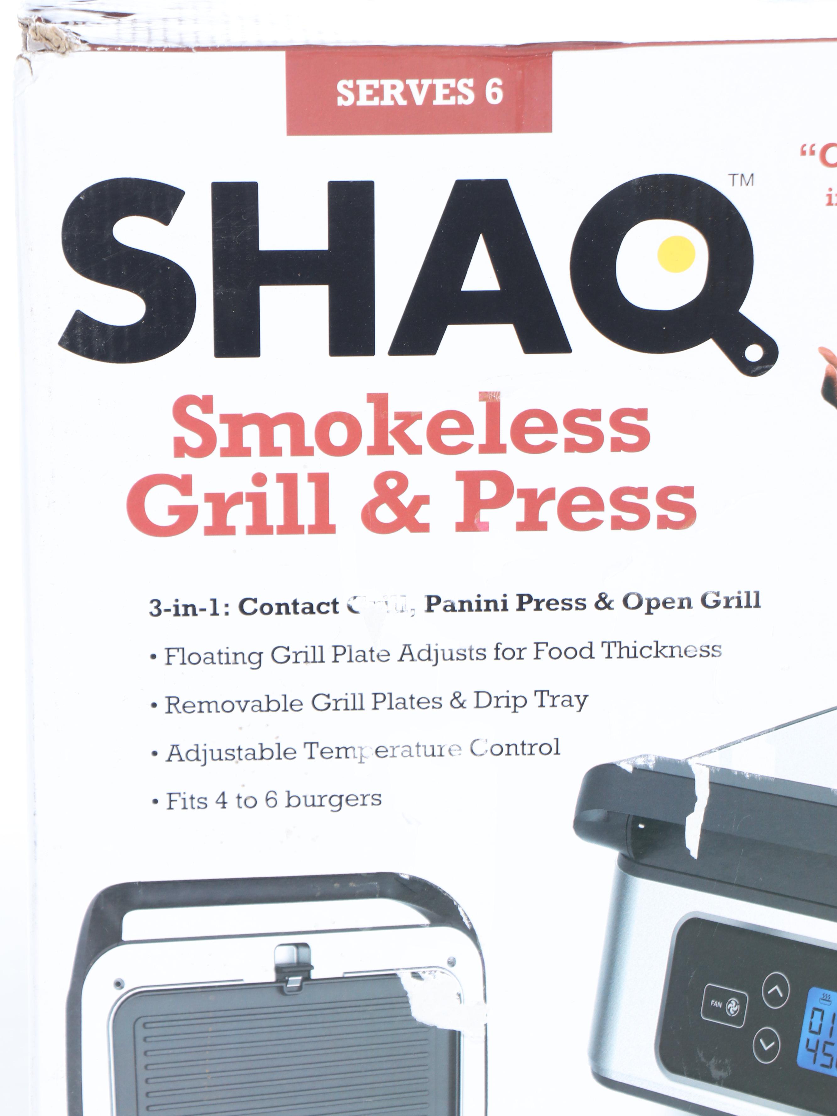 Shaq Smokeless Grill and Press
