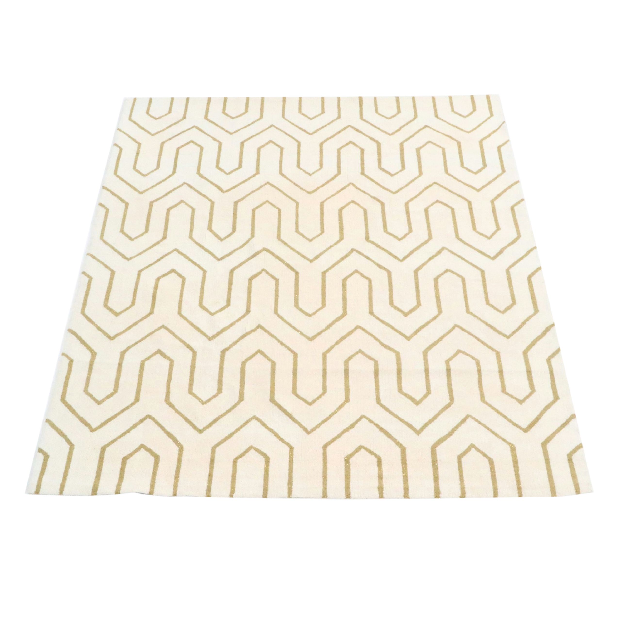 7'5 x 9'4 Hand-Tufted Contemporary Geometric Area Rug