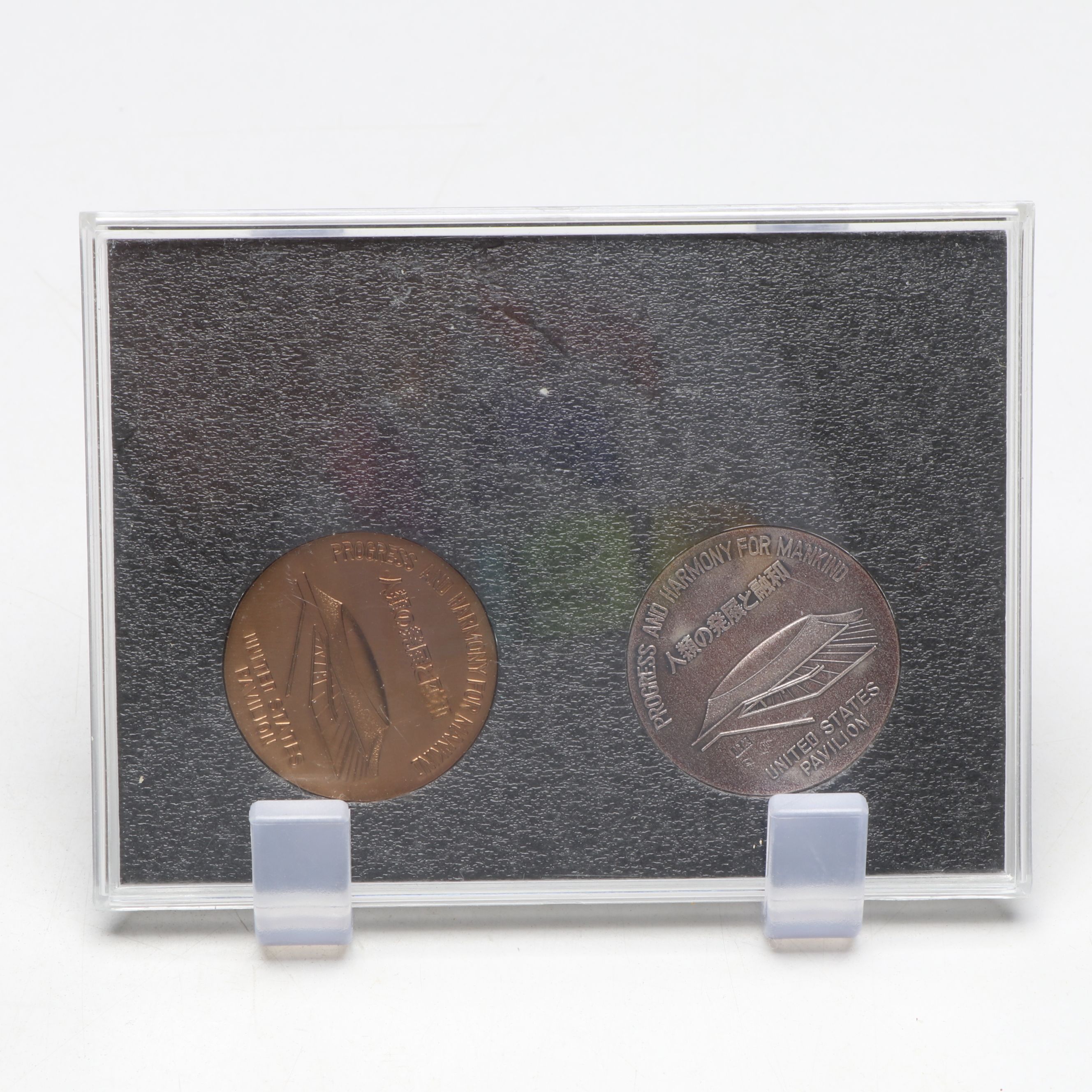 Japanese World Expo Silver and Copper Peace Medals, Statue of Liberty Medals