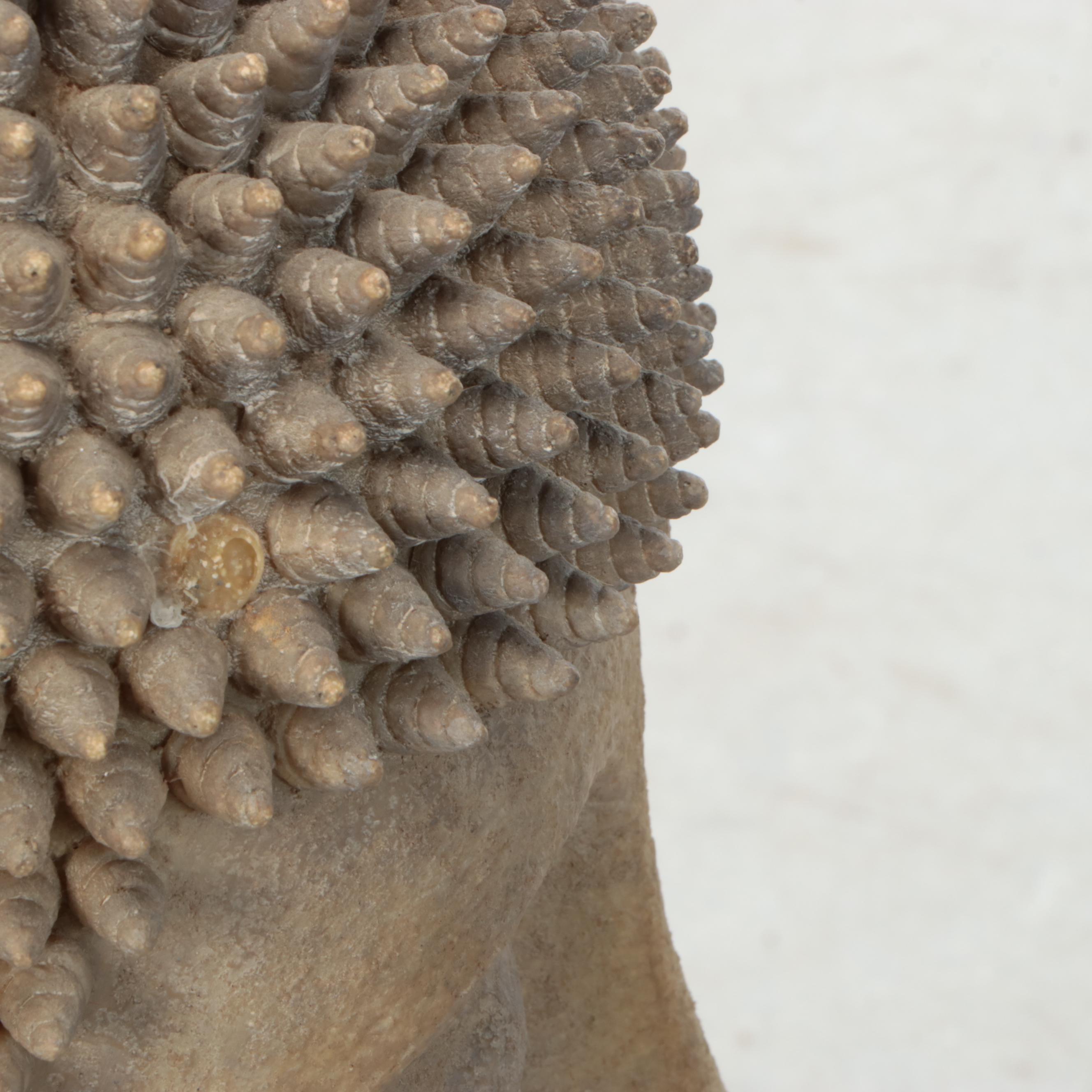 Weathered Buddha Style Head on Base