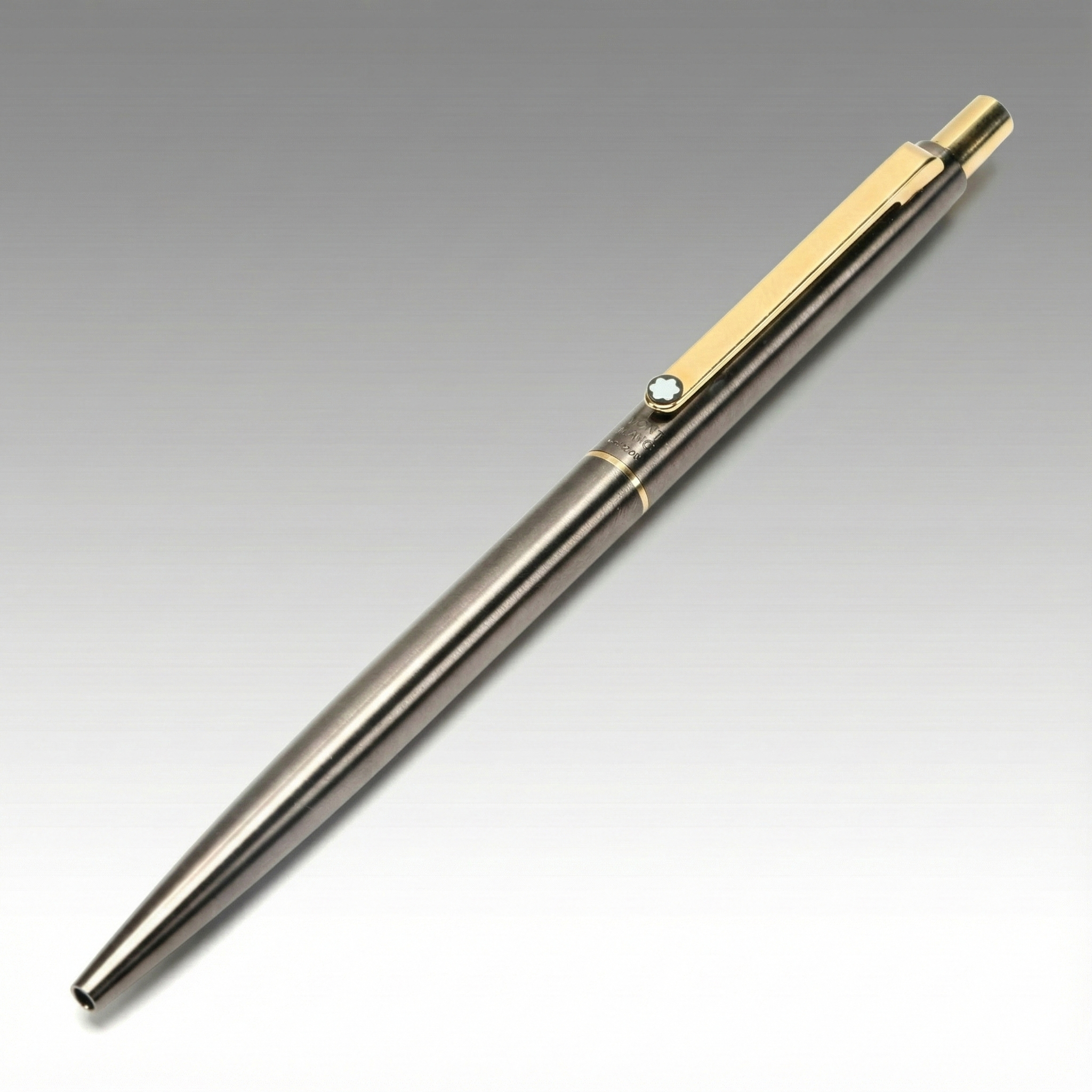 Montblanc Slimline Noblesse Gunmetal and Gold Trim Ballpoint Pen