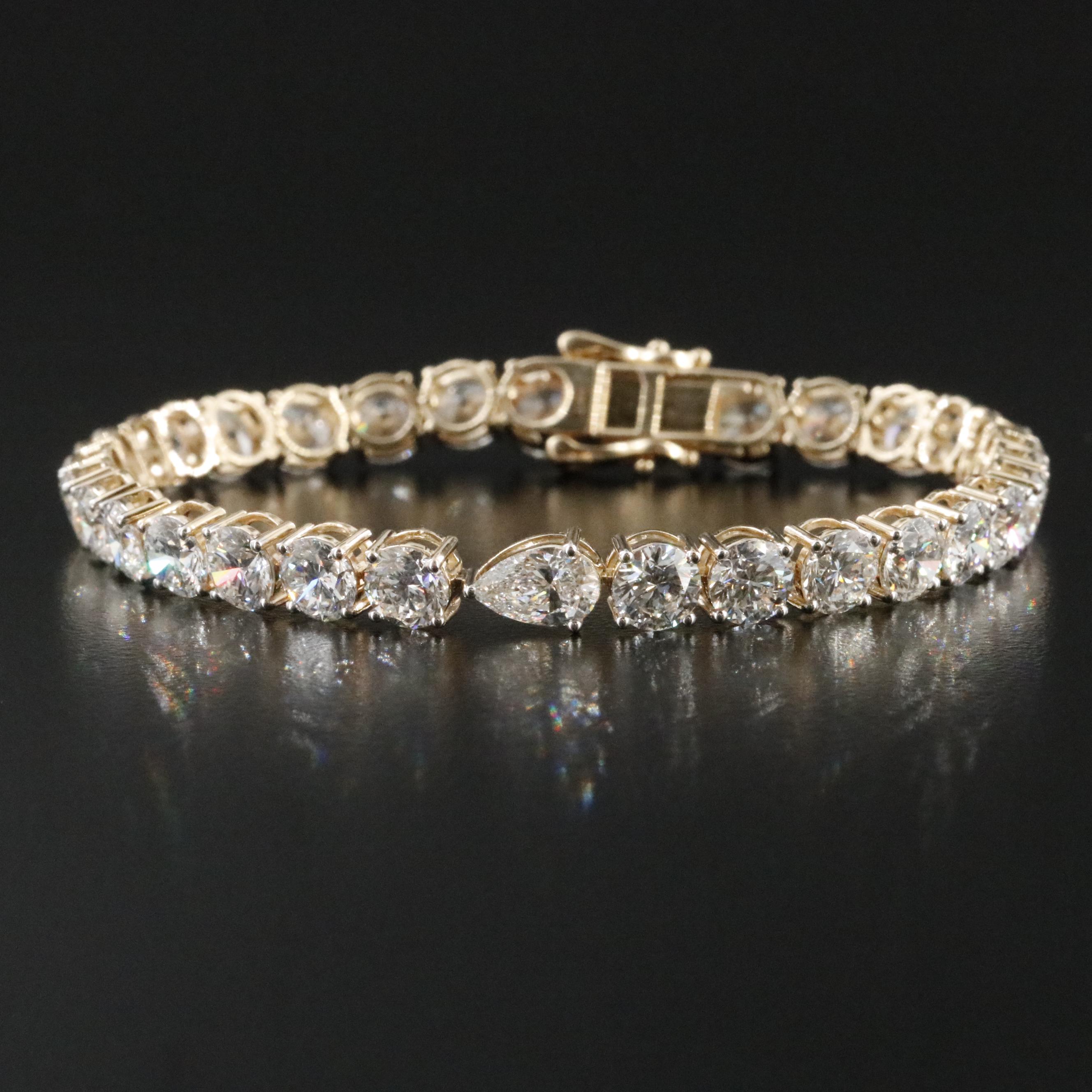 14K 18.96 CTW Lab Grown Diamond Bracelet