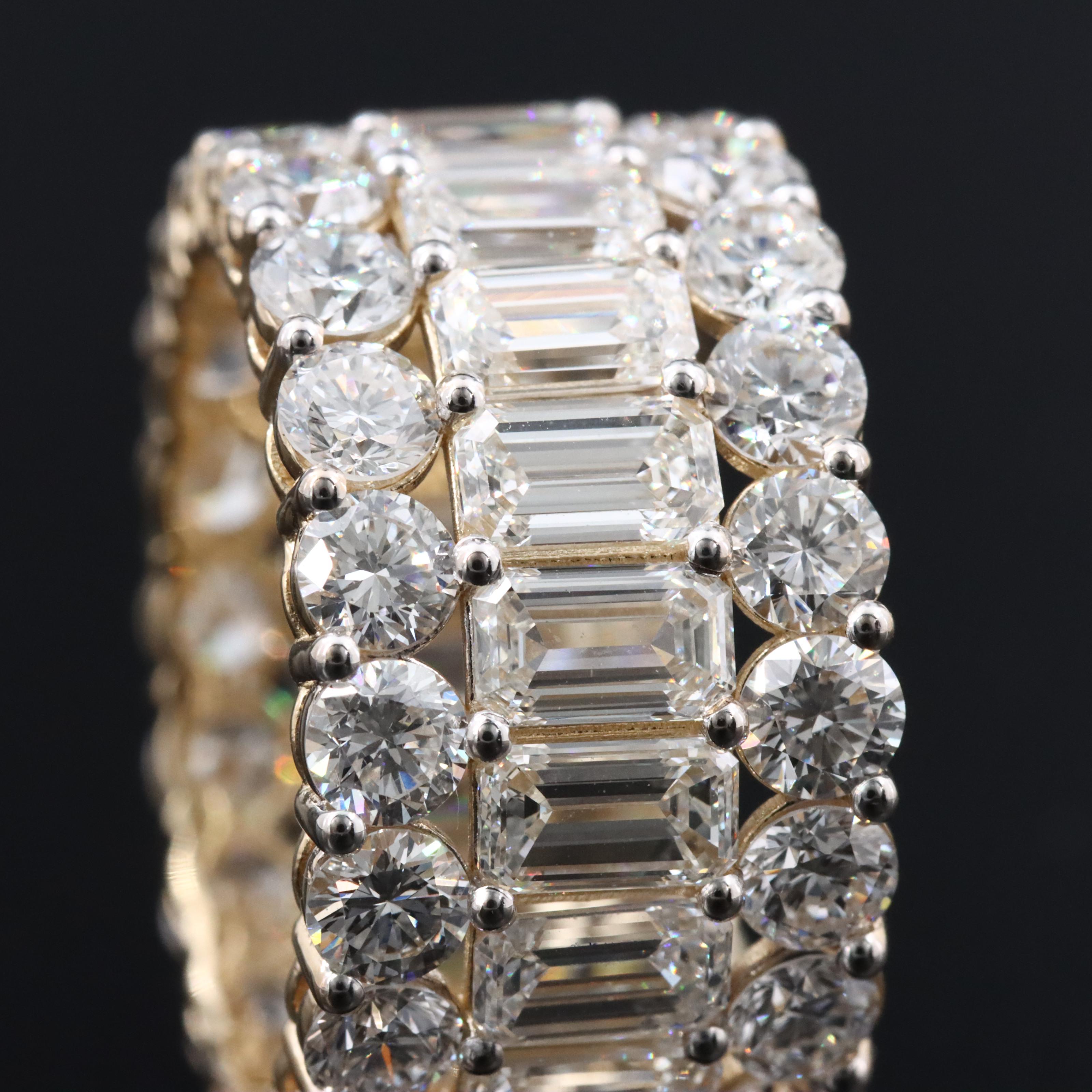 14K 12.63 CTW Lab Grown Diamond Eternity Band