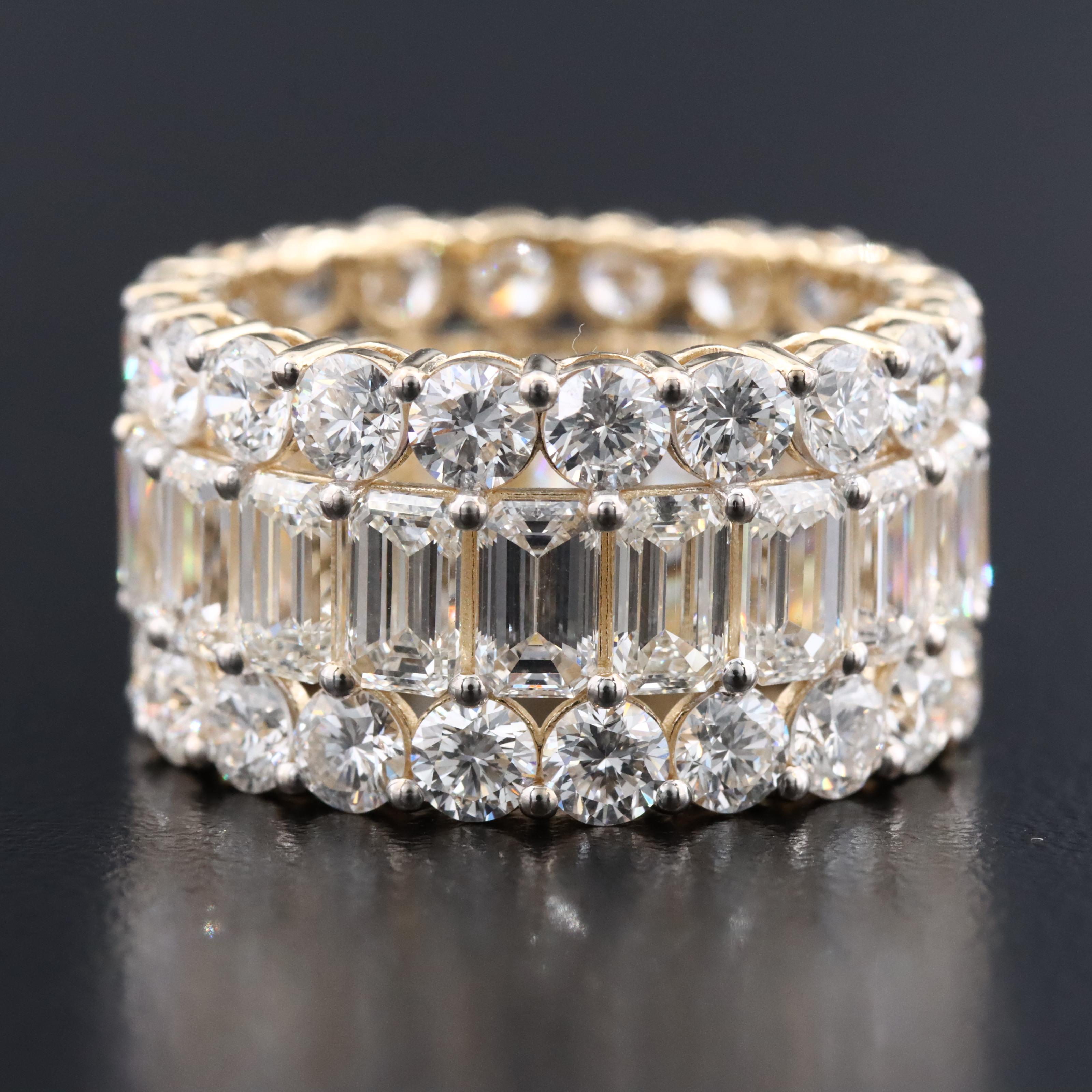14K 12.63 CTW Lab Grown Diamond Eternity Band
