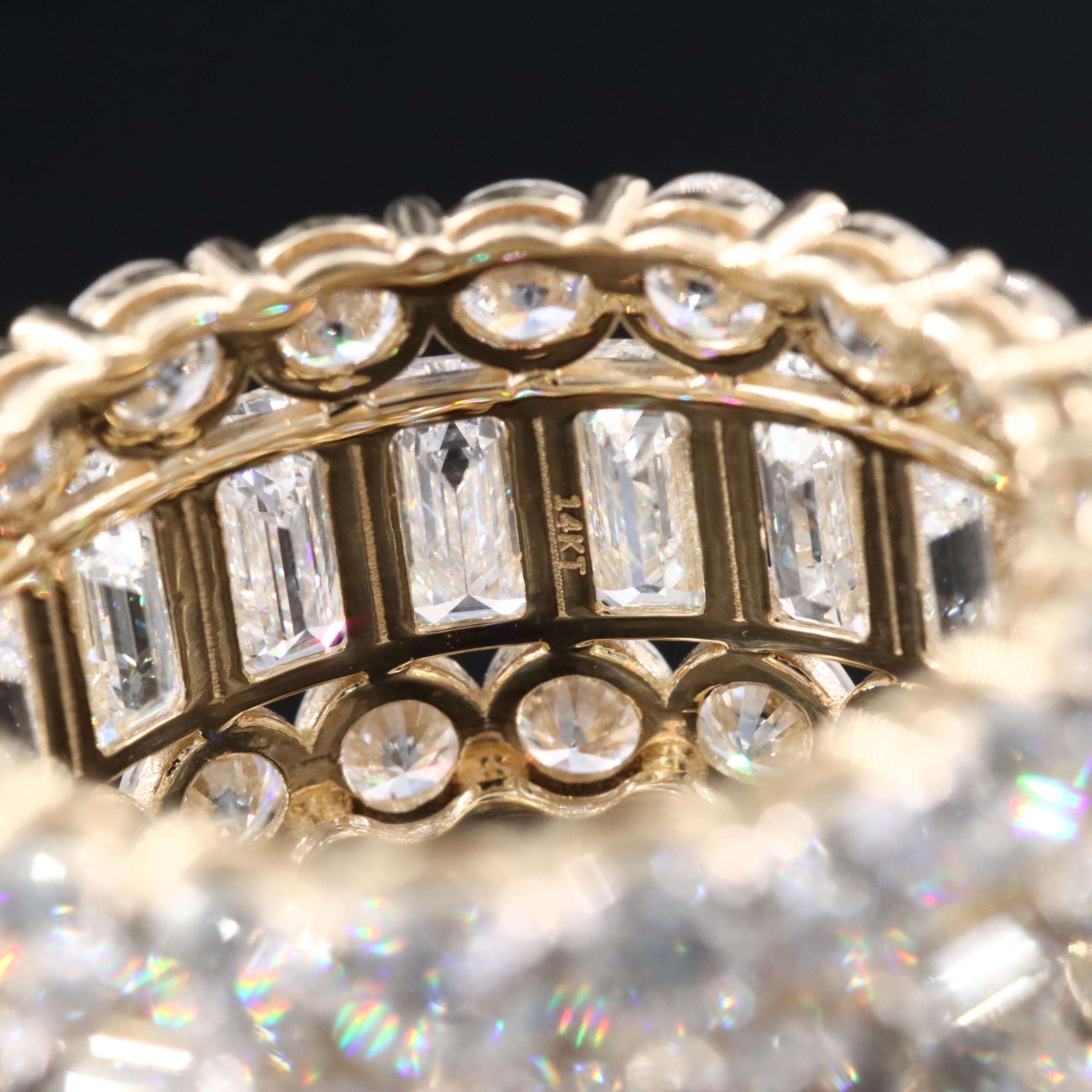 14K 12.63 CTW Lab Grown Diamond Eternity Band