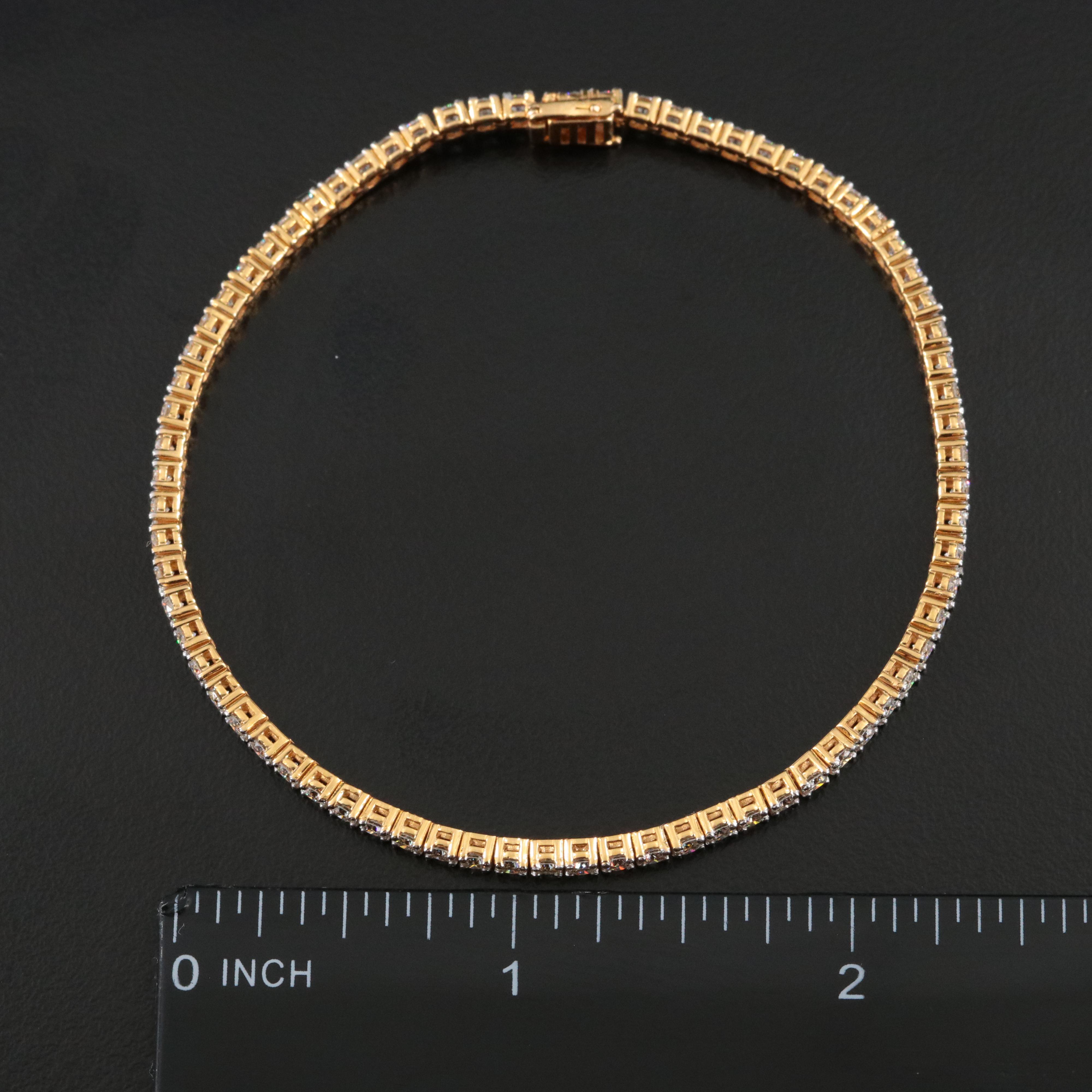 14K 3.40 CTW Diamond Line Bracelet