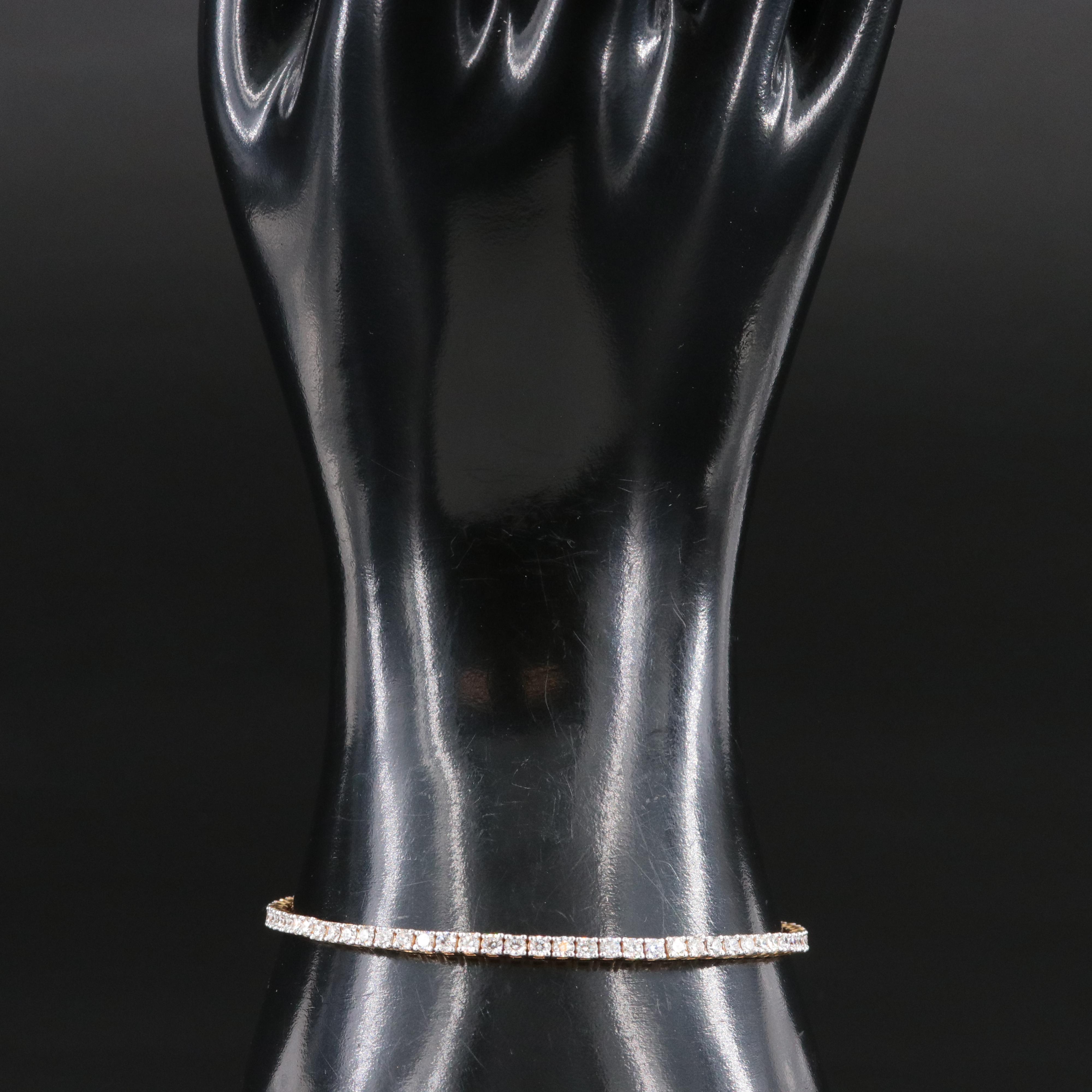 14K 3.40 CTW Diamond Line Bracelet