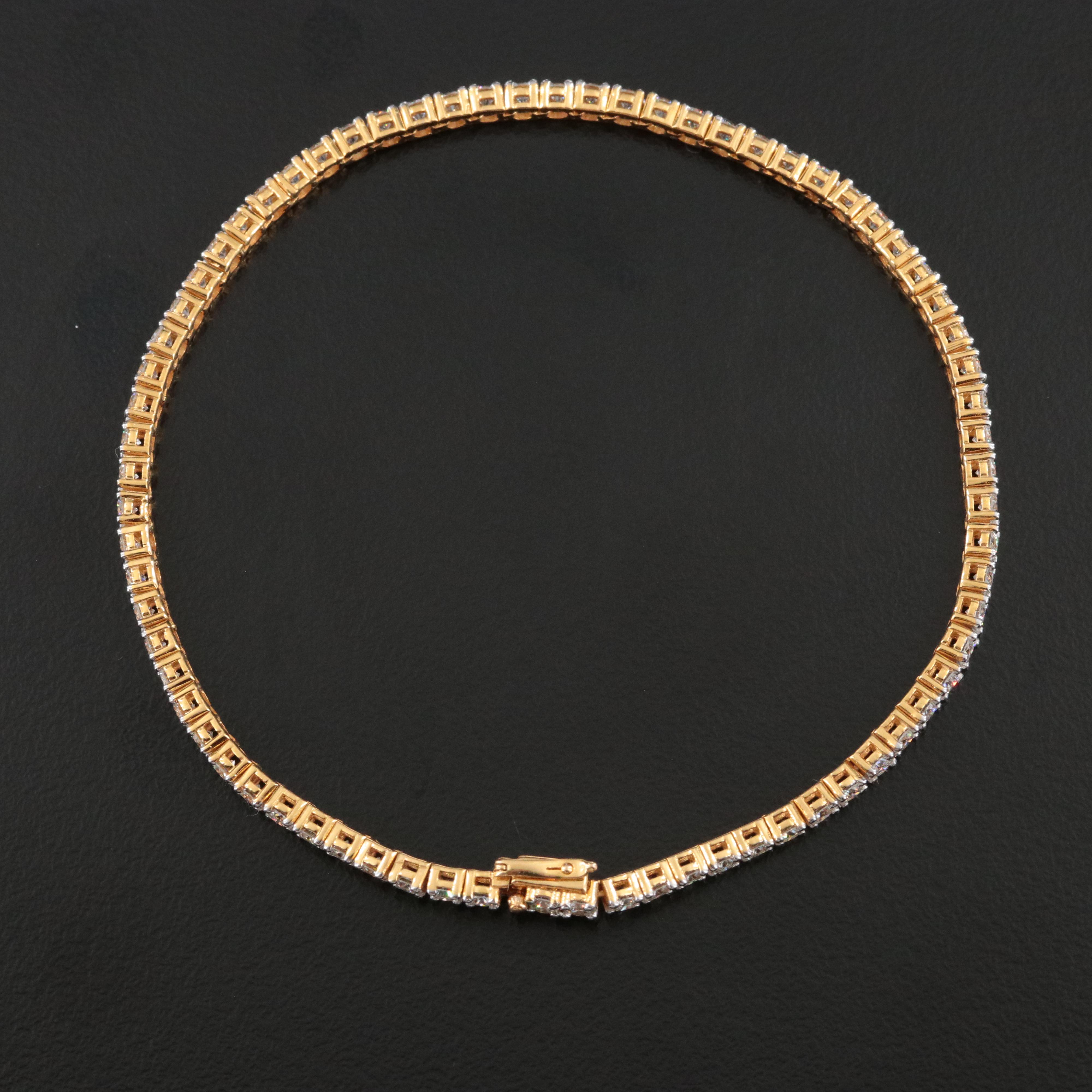 14K 3.40 CTW Diamond Line Bracelet