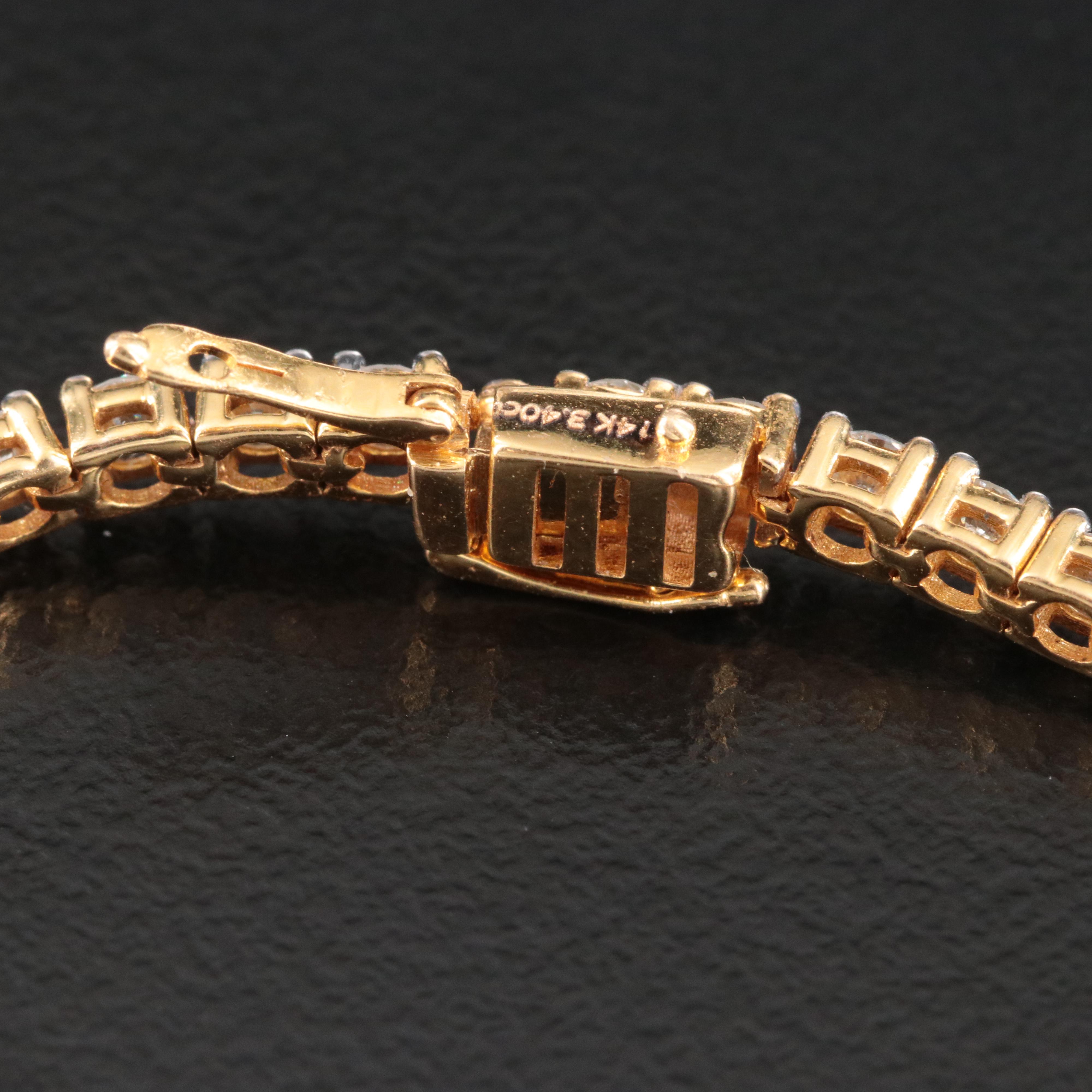 14K 3.40 CTW Diamond Line Bracelet