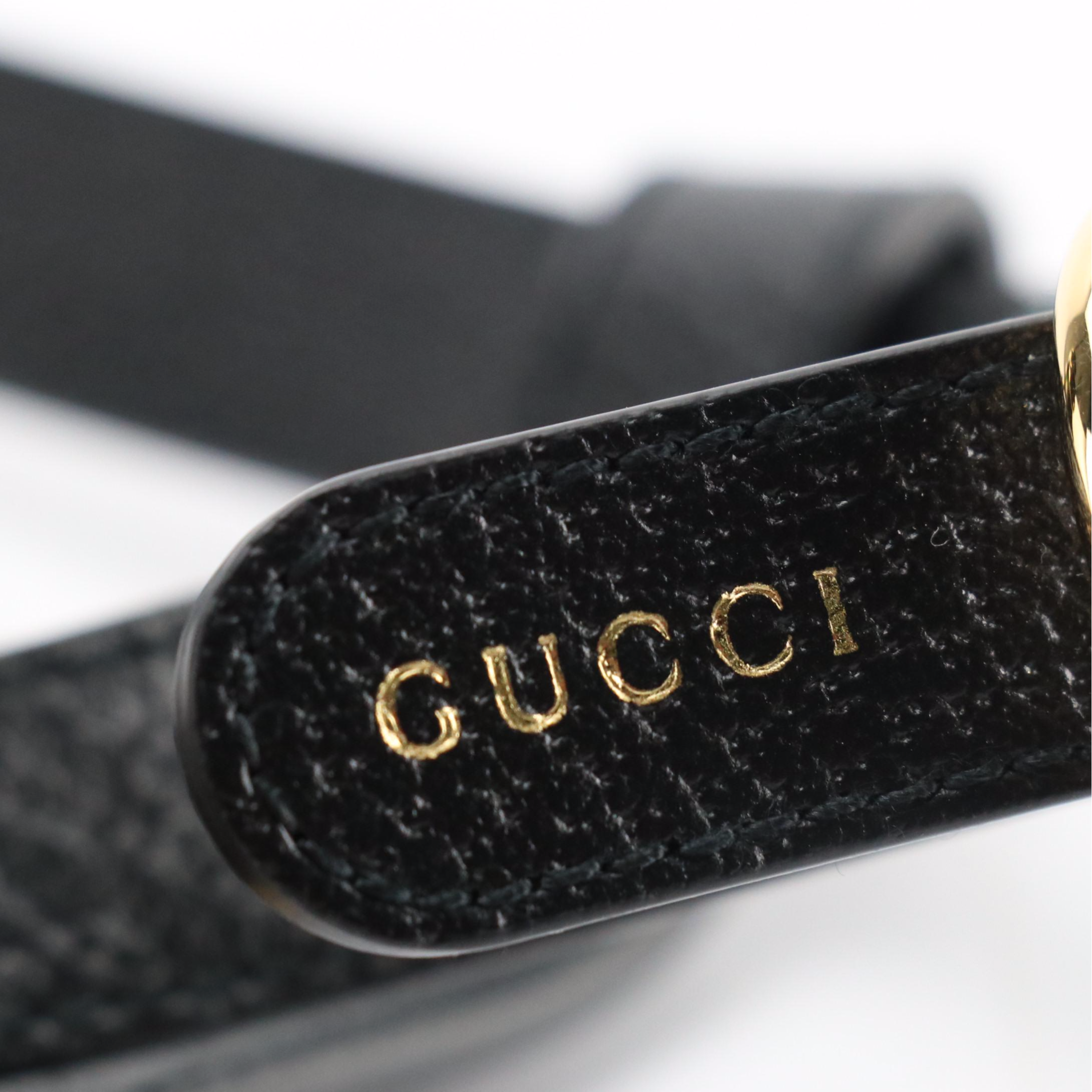 Gucci Demetra Small Pet Harness in Black Vegan Leather