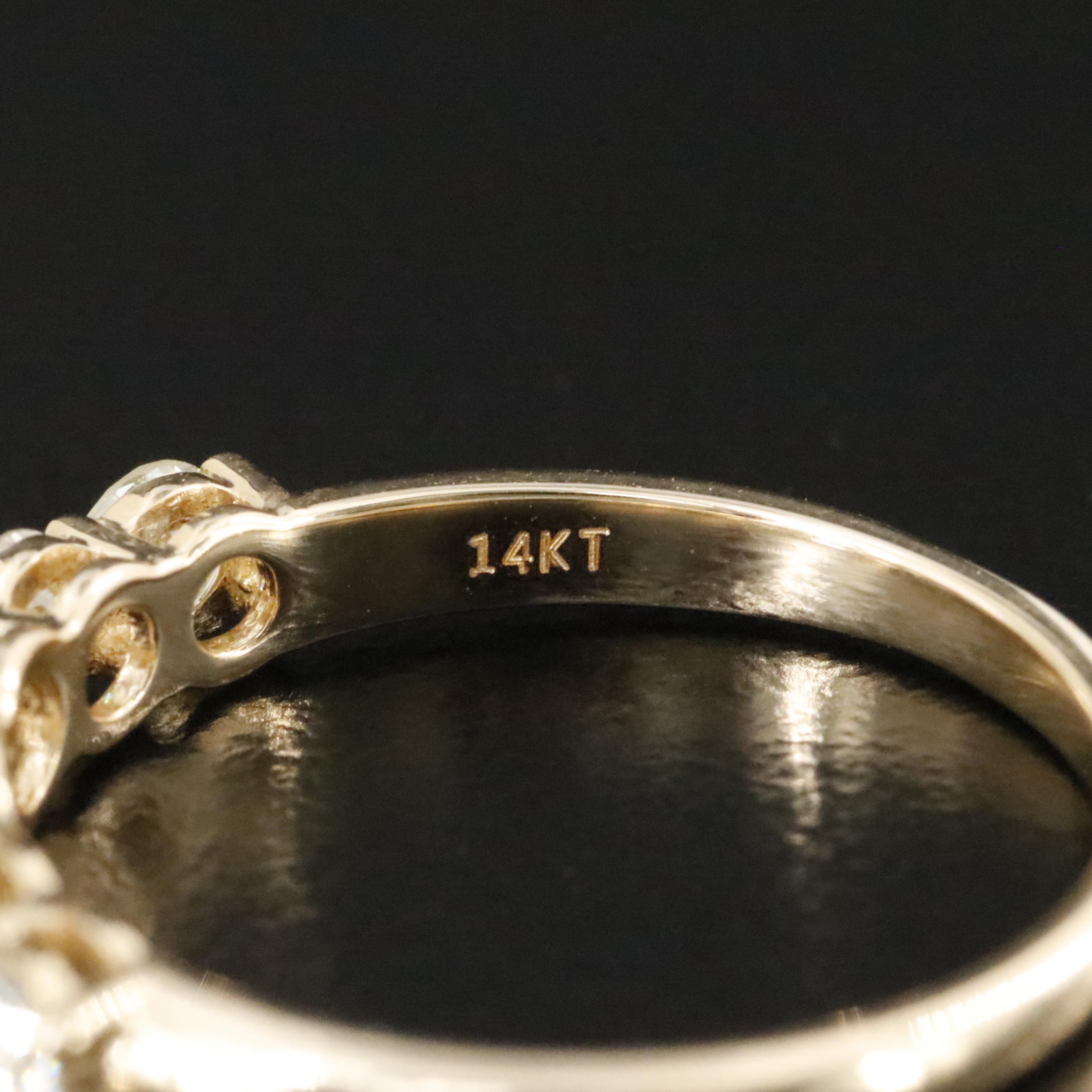 14K 0.91 CTW Diamond Ring