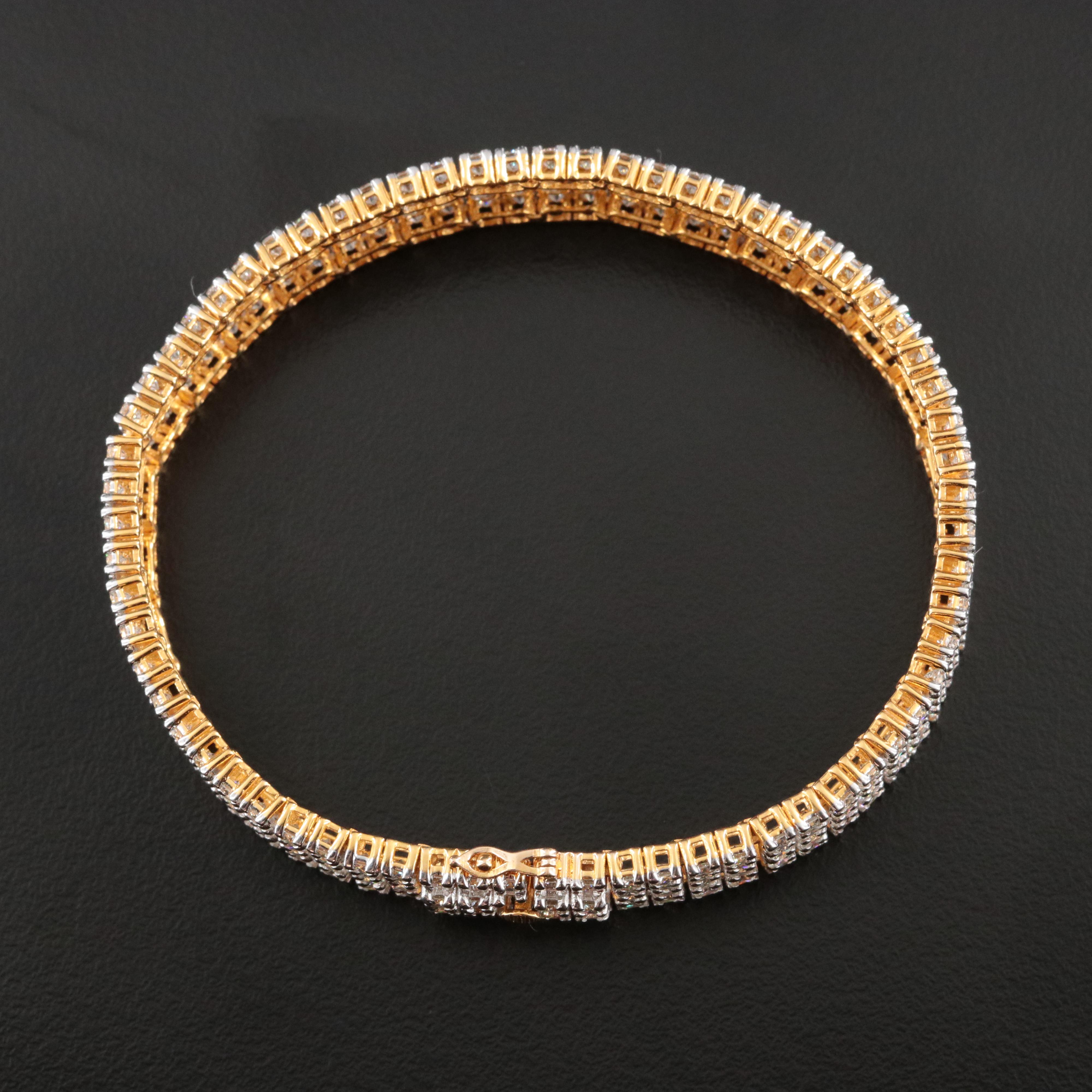 14K 13.72 CTW Diamond Strap Bracelet