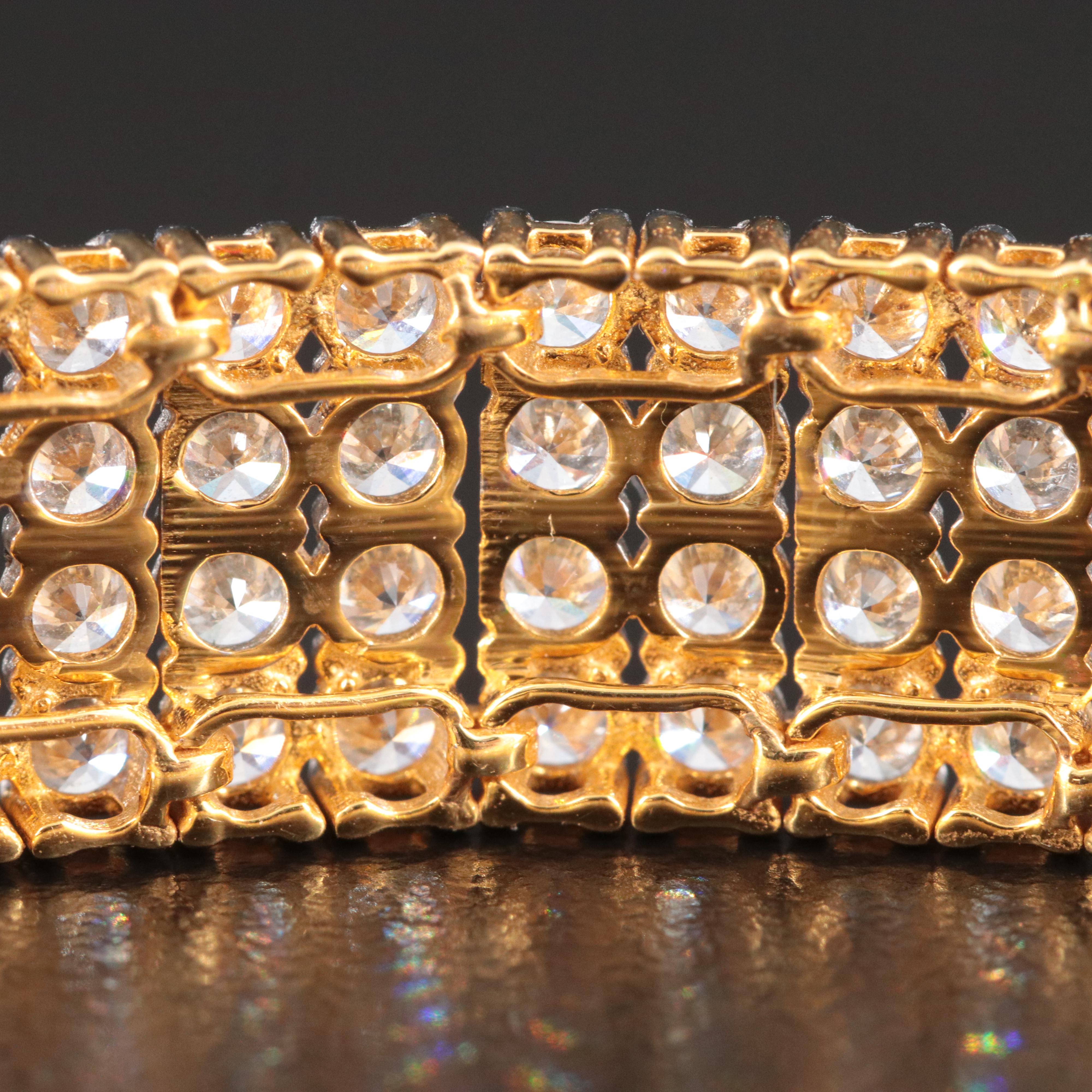 14K 13.72 CTW Diamond Strap Bracelet