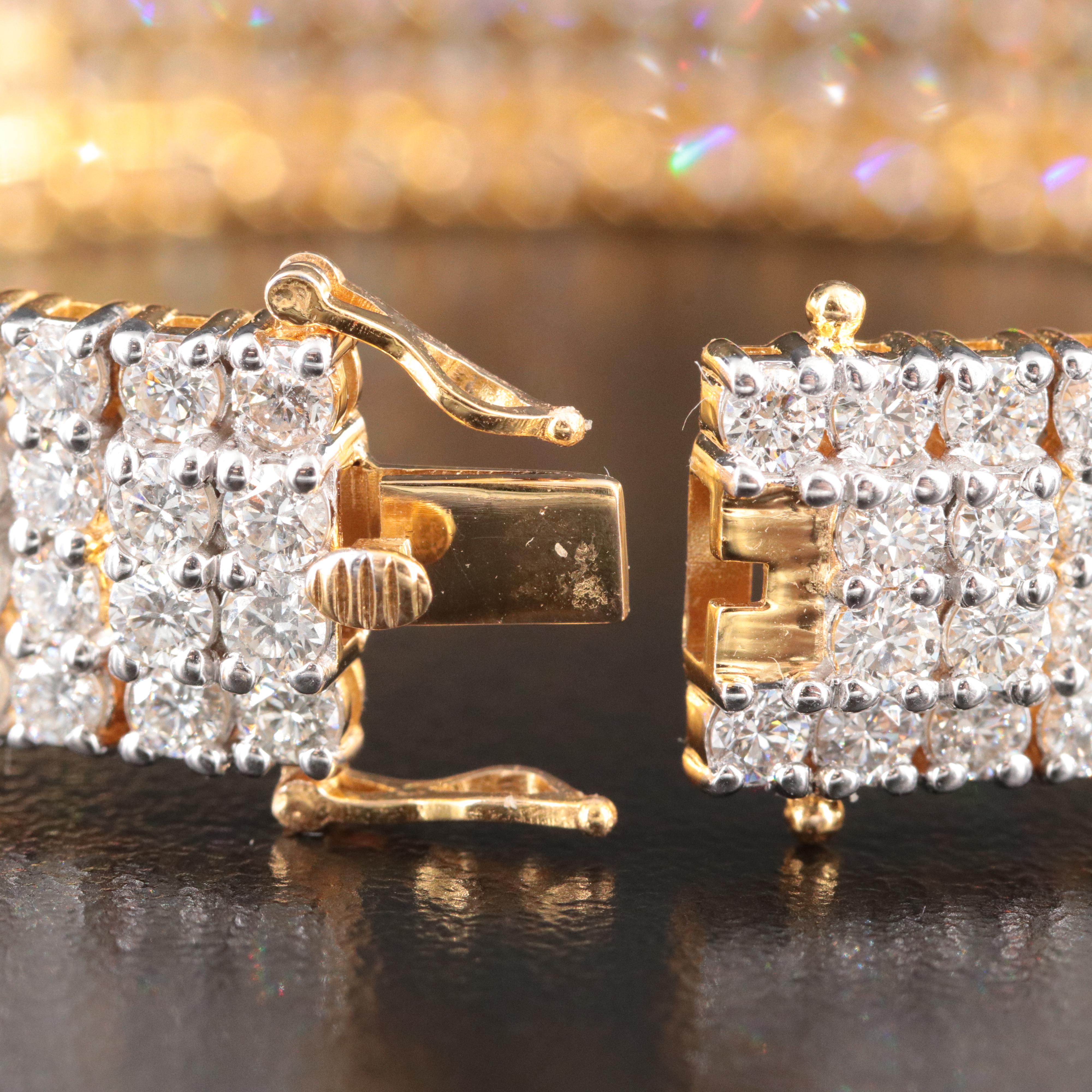 14K 13.72 CTW Diamond Strap Bracelet