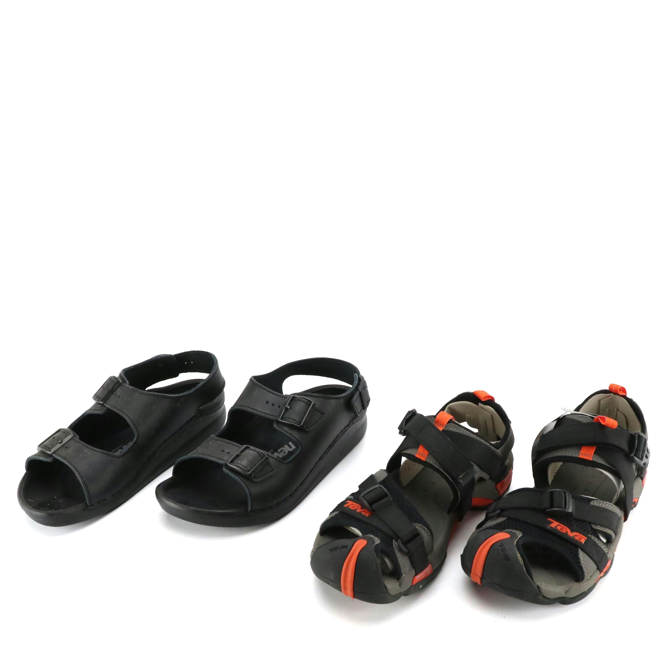 Teva Karnali Wraptor and Tatami Nebraska Outdoor Sandals with Boxes