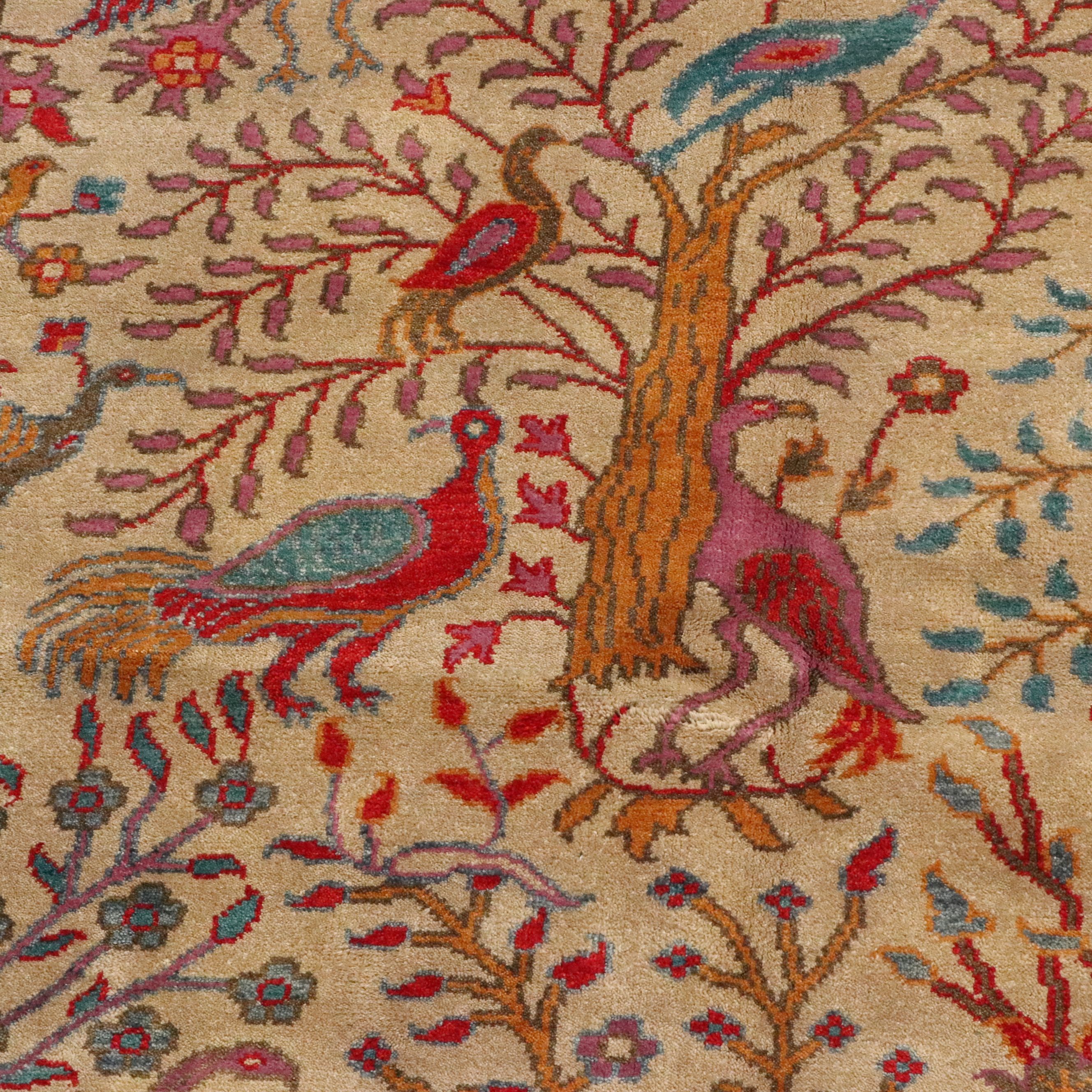 8'10 x 11'11 Hand-Knotted Indo-Persian Ziegler Area Rug