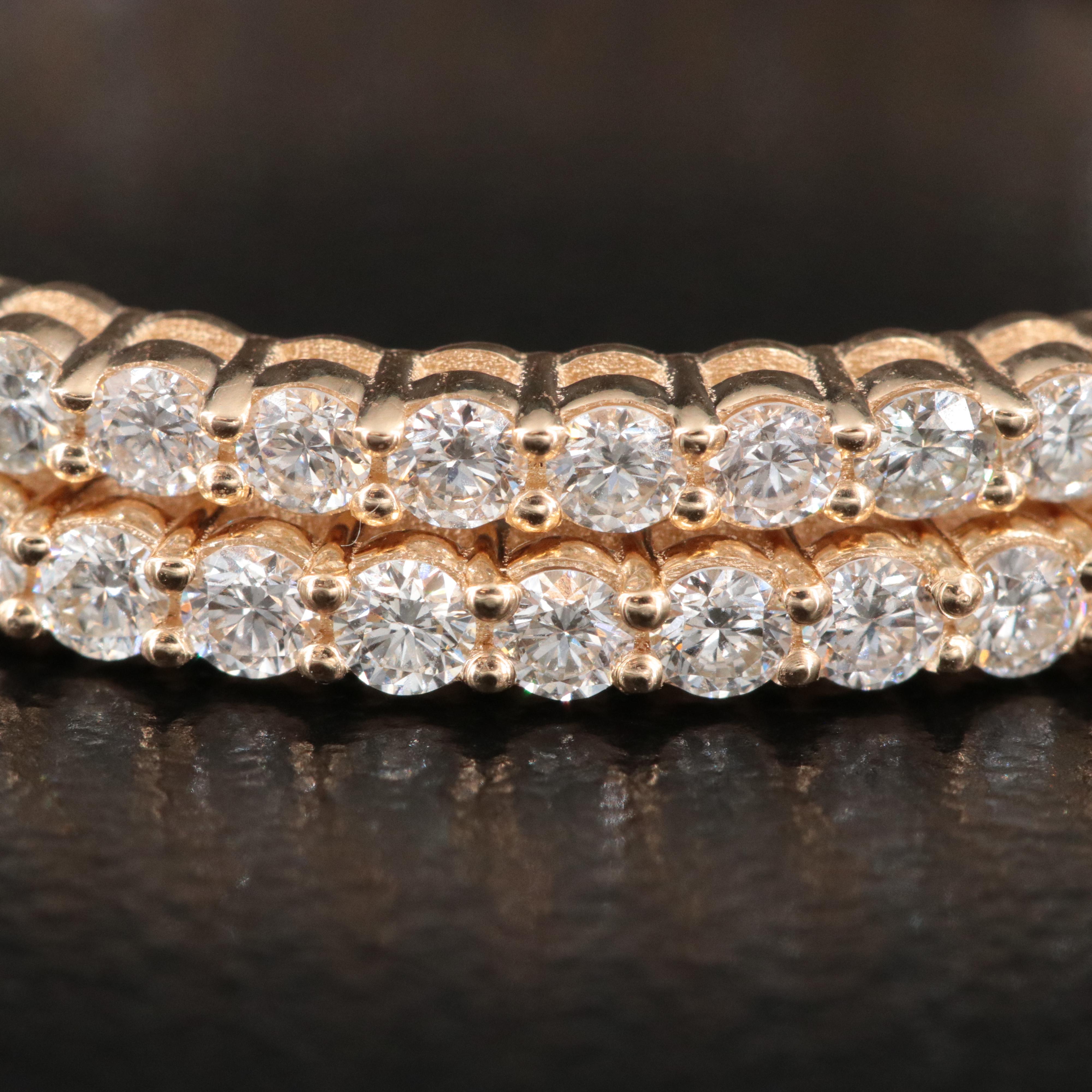 14K 1.89 CTW Diamond Inside-Out Hoop Earrings