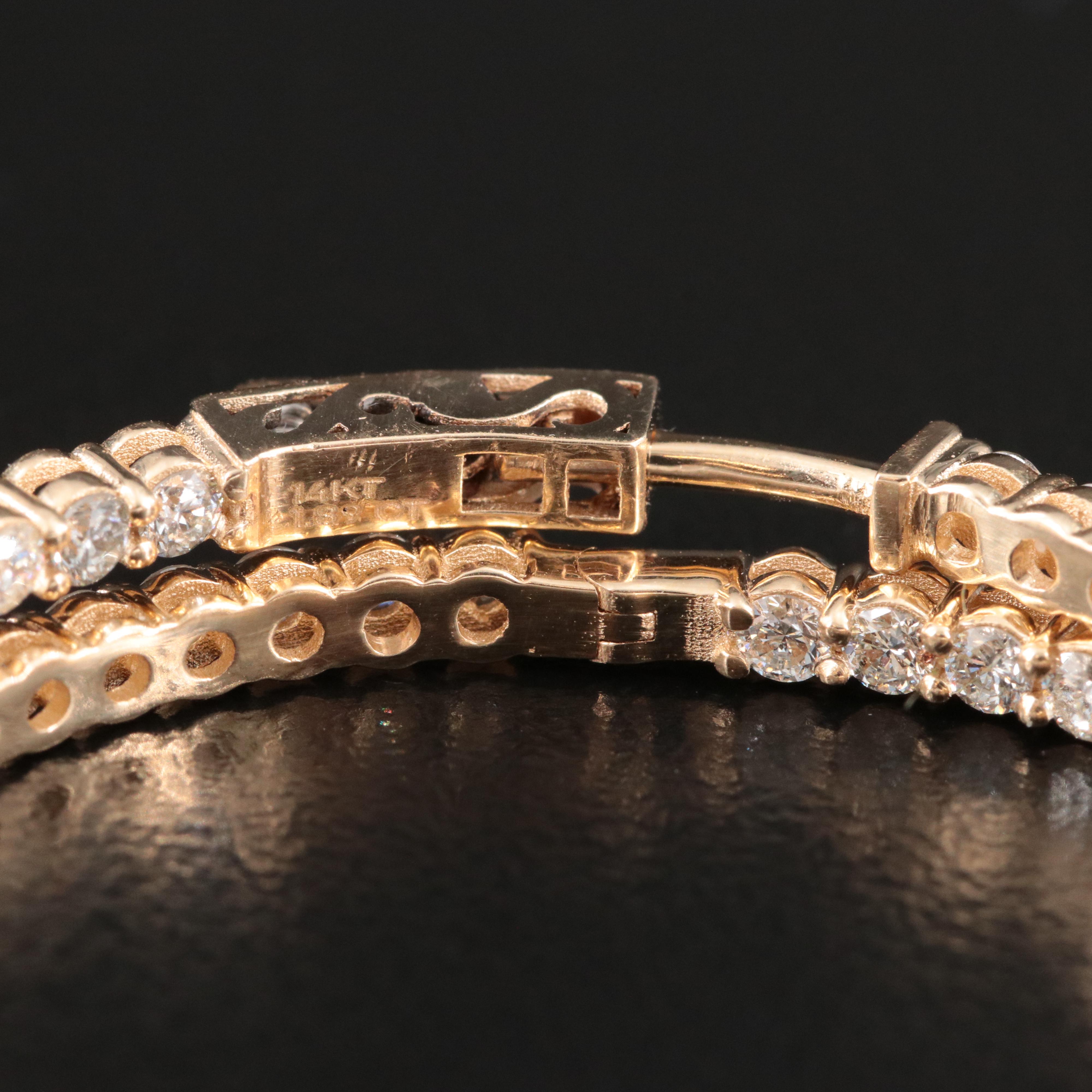 14K 1.89 CTW Diamond Inside-Out Hoop Earrings