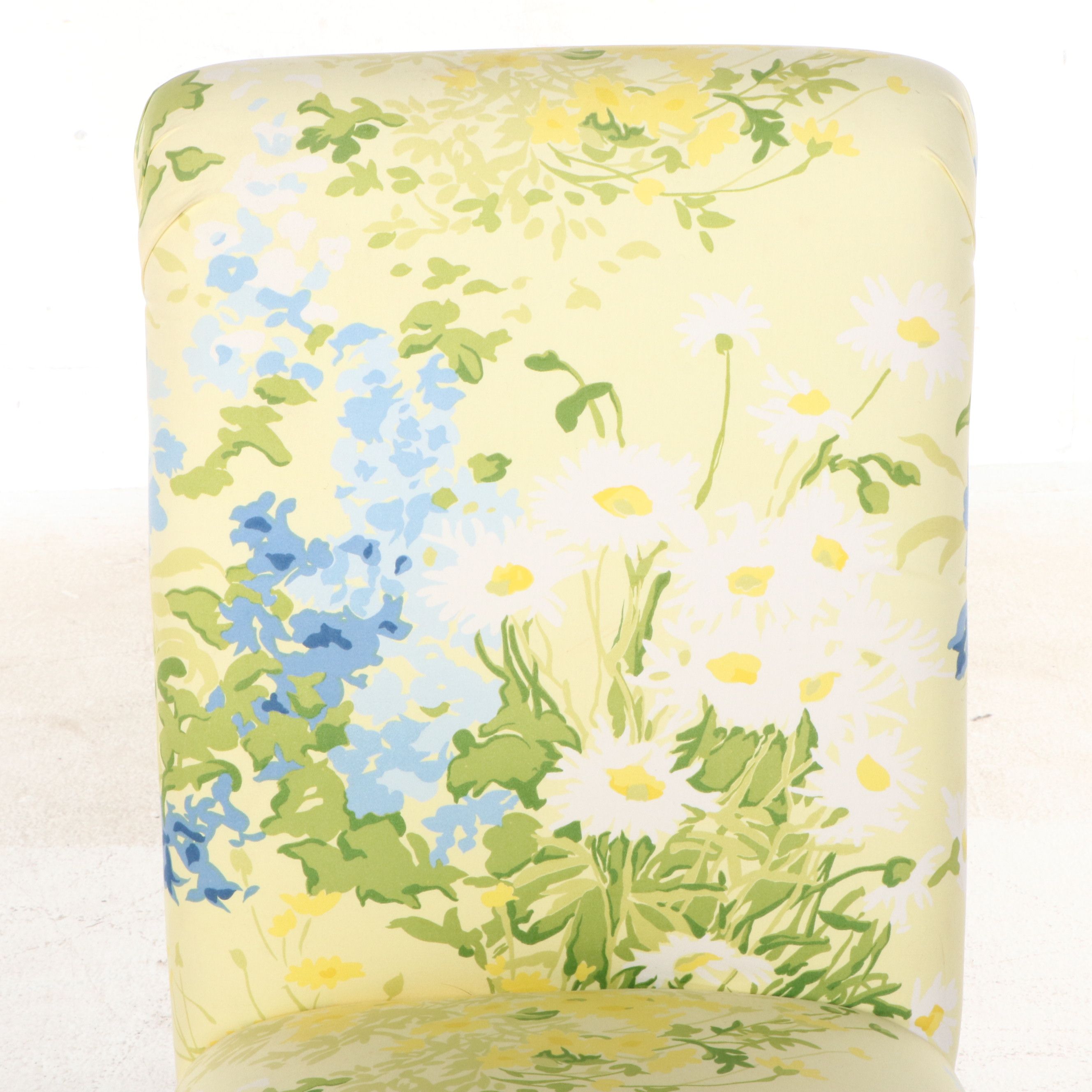 Set of Six Floral Dining Chairs