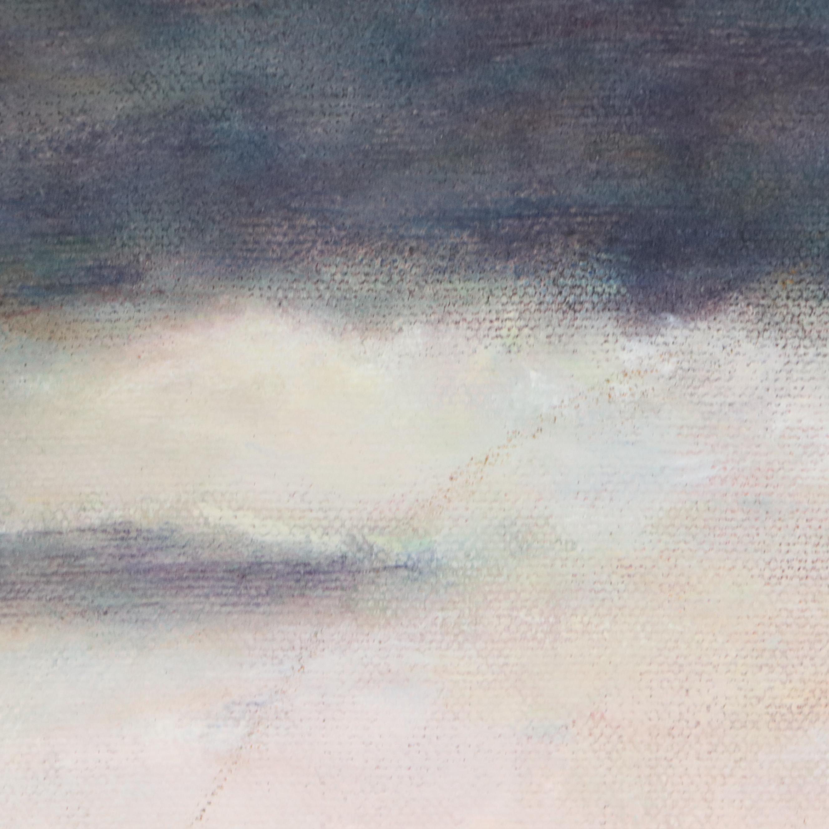 Gerald D. Botzum Harbor Scene Oil Painting "Moments of Silver," 2000