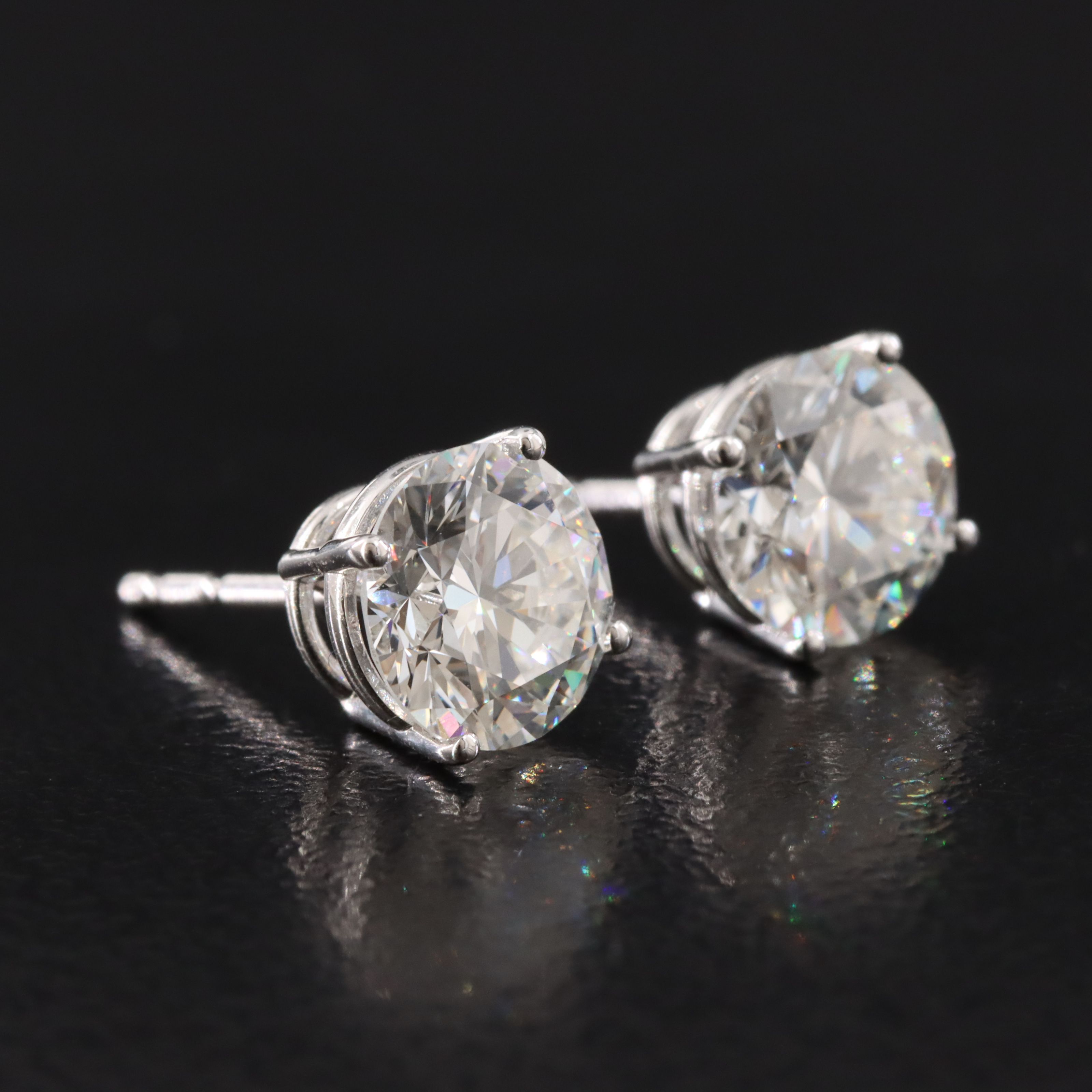 14K 2.06 CTW Lab Grown Diamond  Stud Earrings