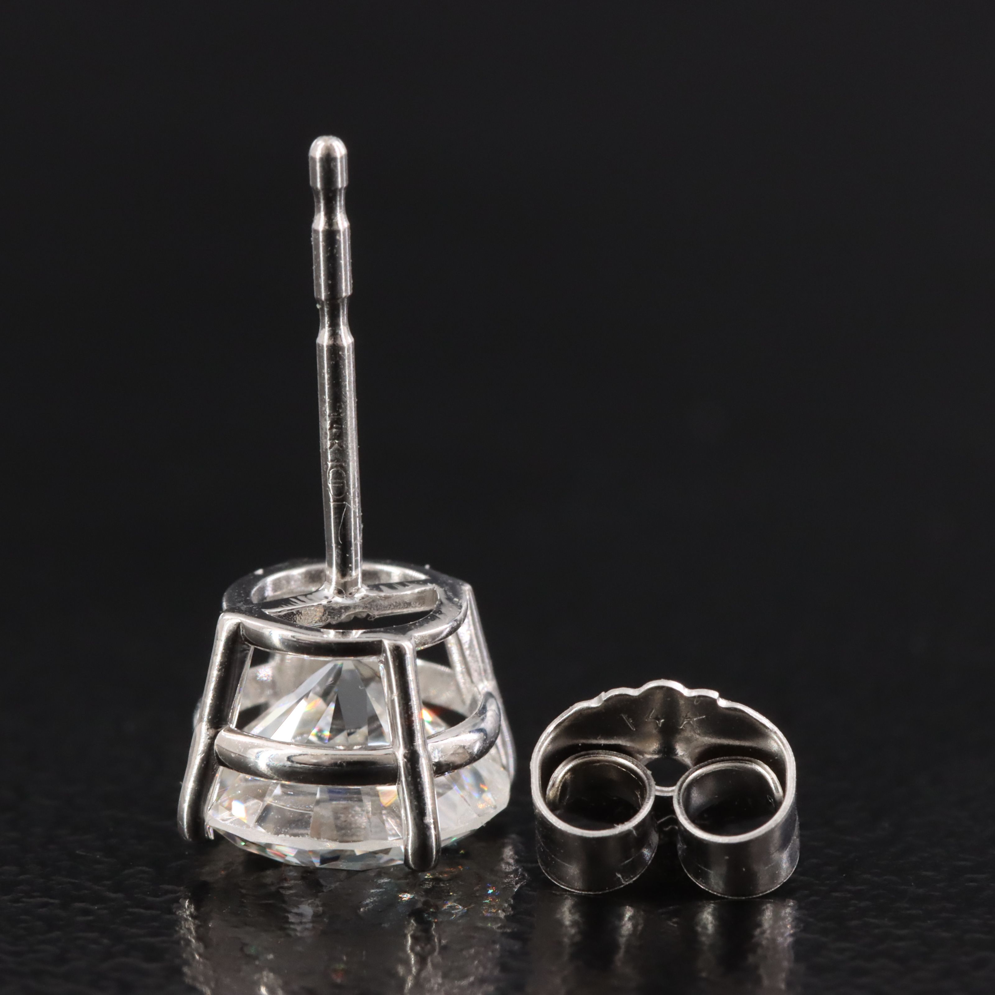 14K 2.06 CTW Lab Grown Diamond  Stud Earrings