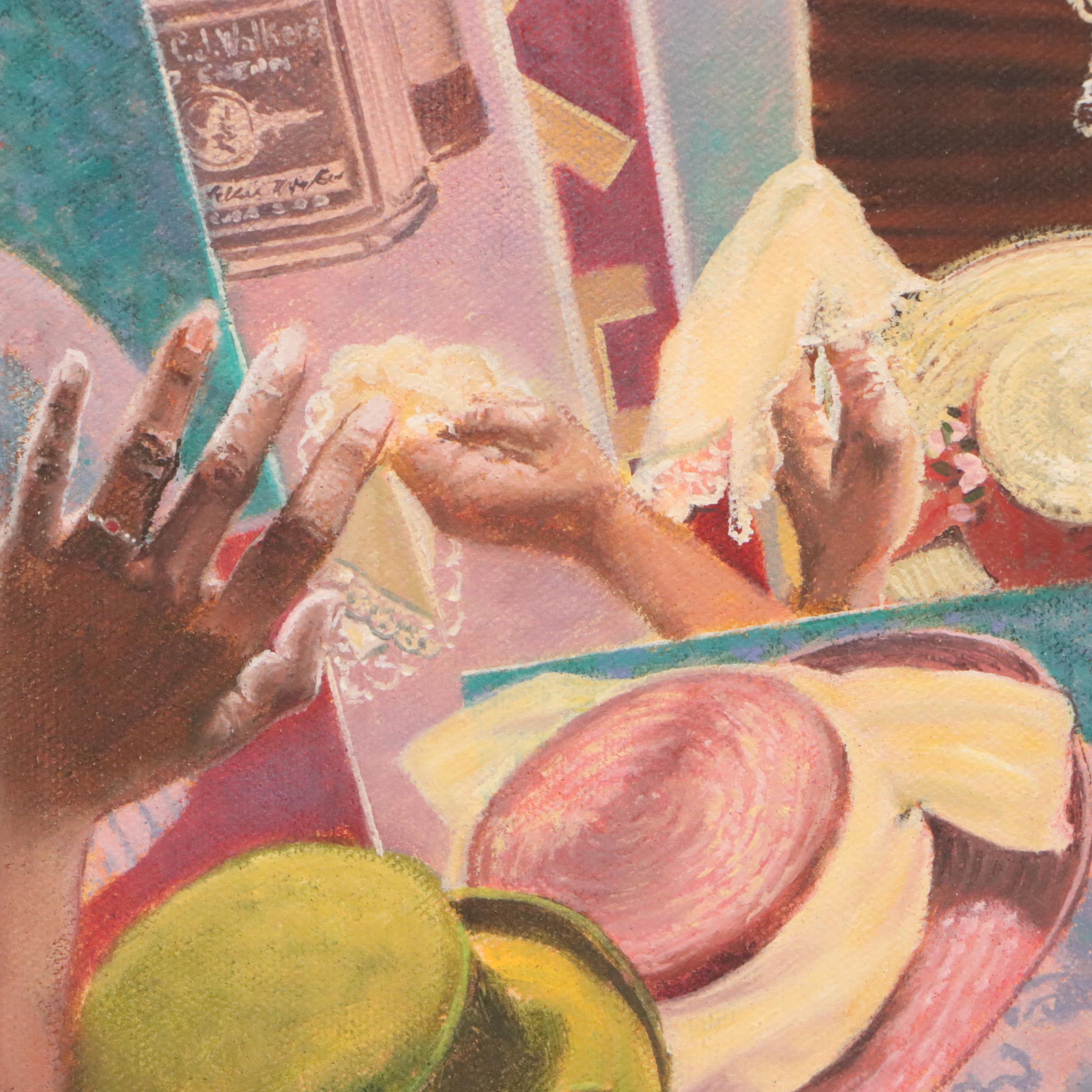 Charles Lilly Oil Painting of Madam C. J. Walker, Circa 1985