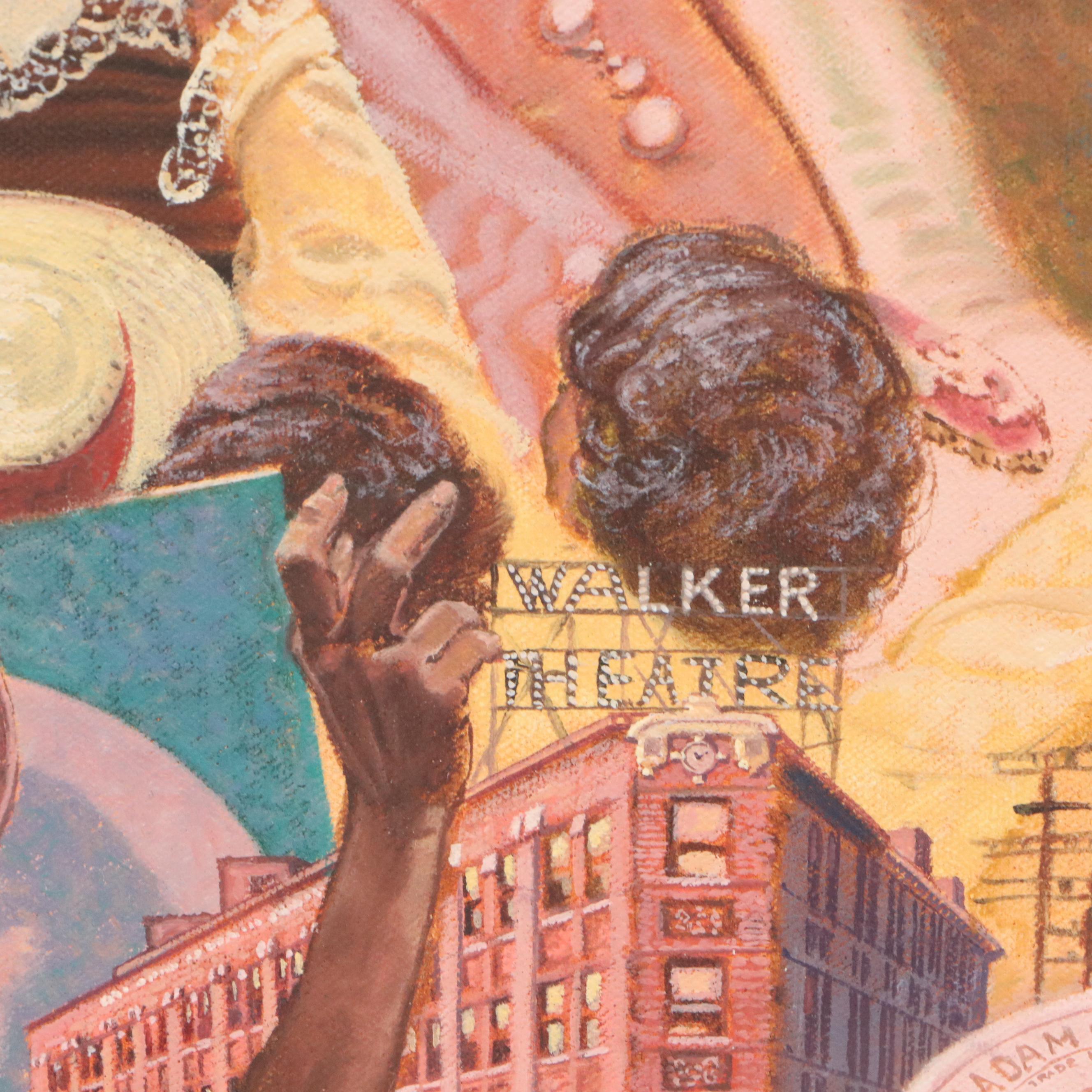 Charles Lilly Oil Painting of Madam C. J. Walker, Circa 1985