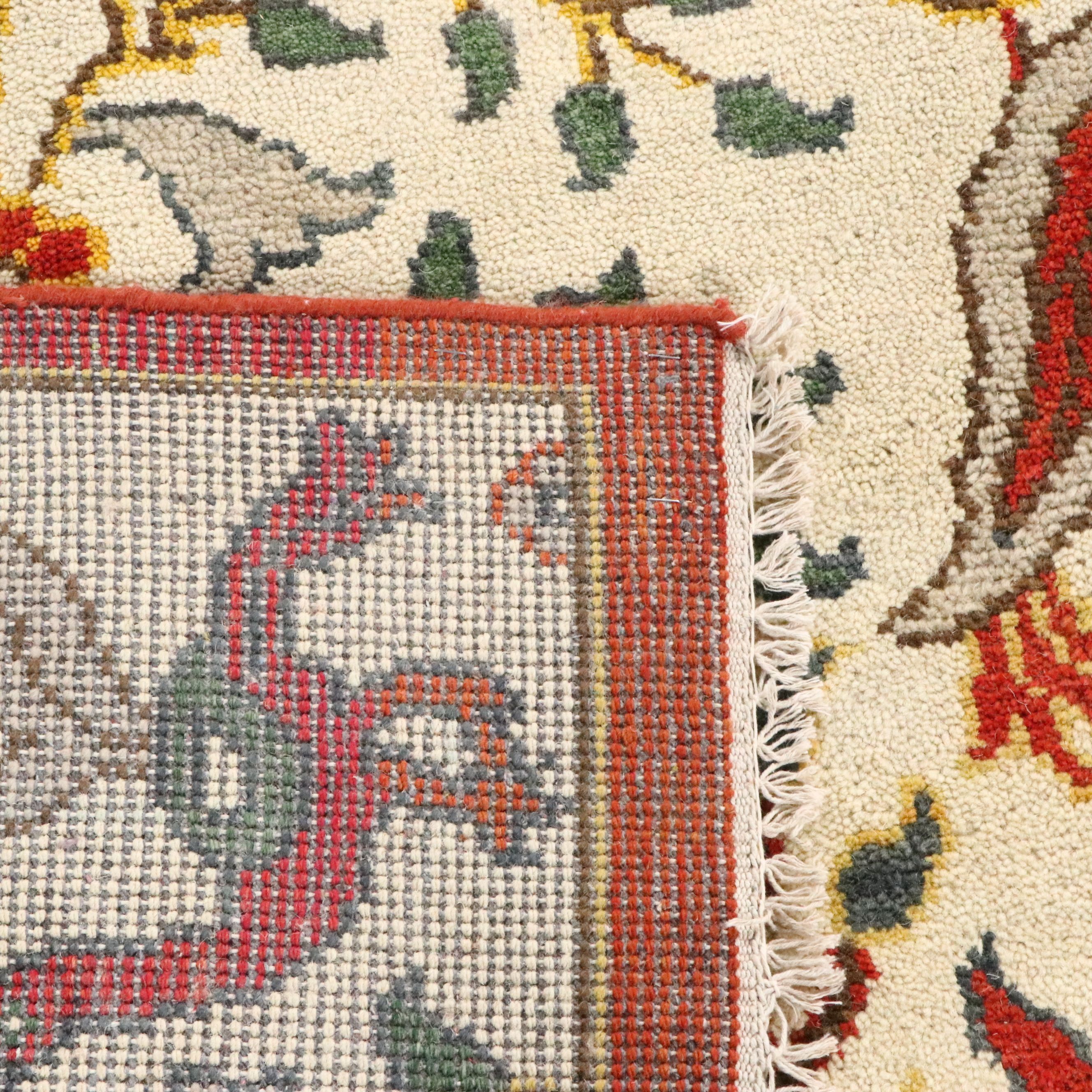 7'10 x 9'8 Hand-Knotted Indo-Persian Ziegler Area Rug