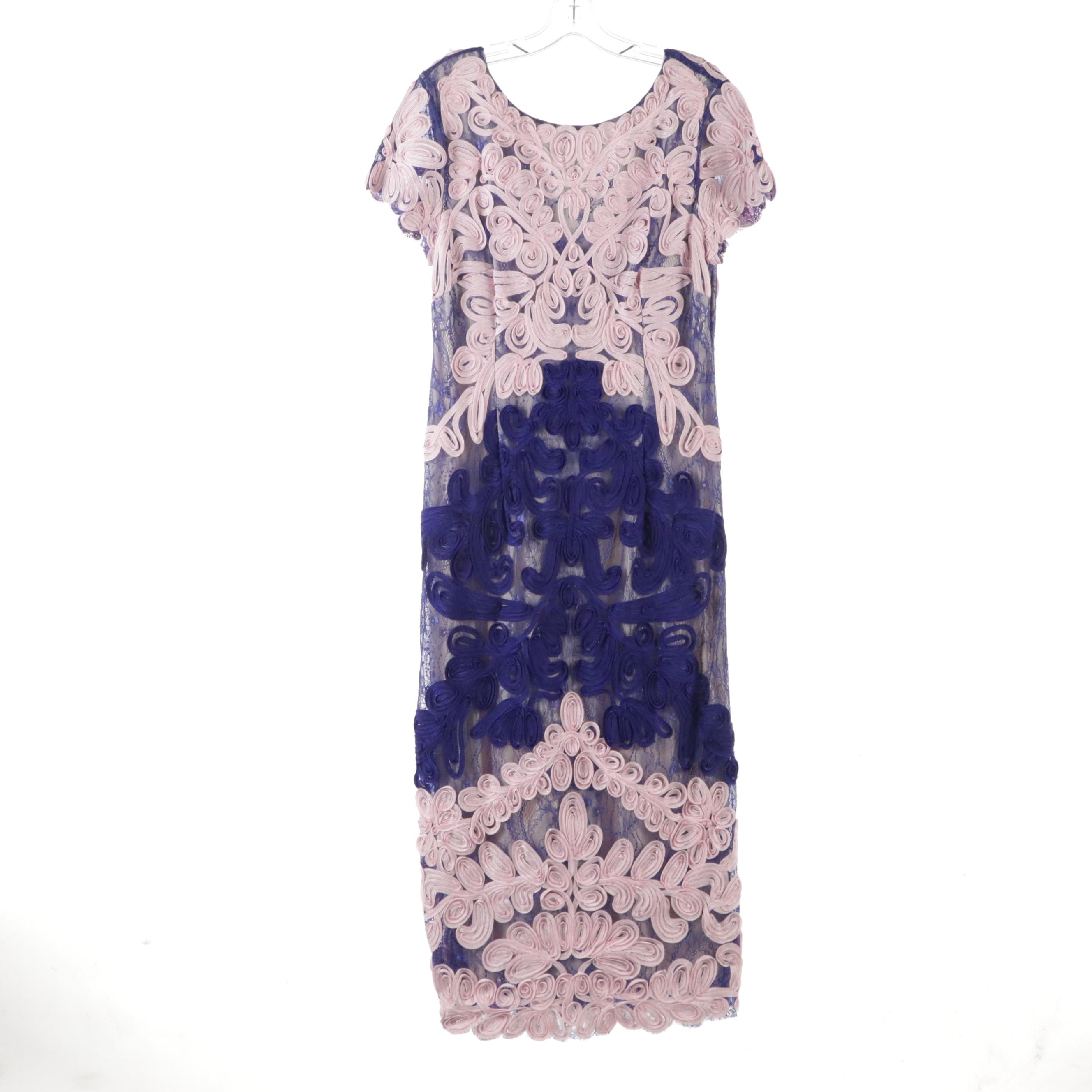 J S Collections Soutache Lace Evening Dress, Eliza J & Joseph Ribkoff Dresses