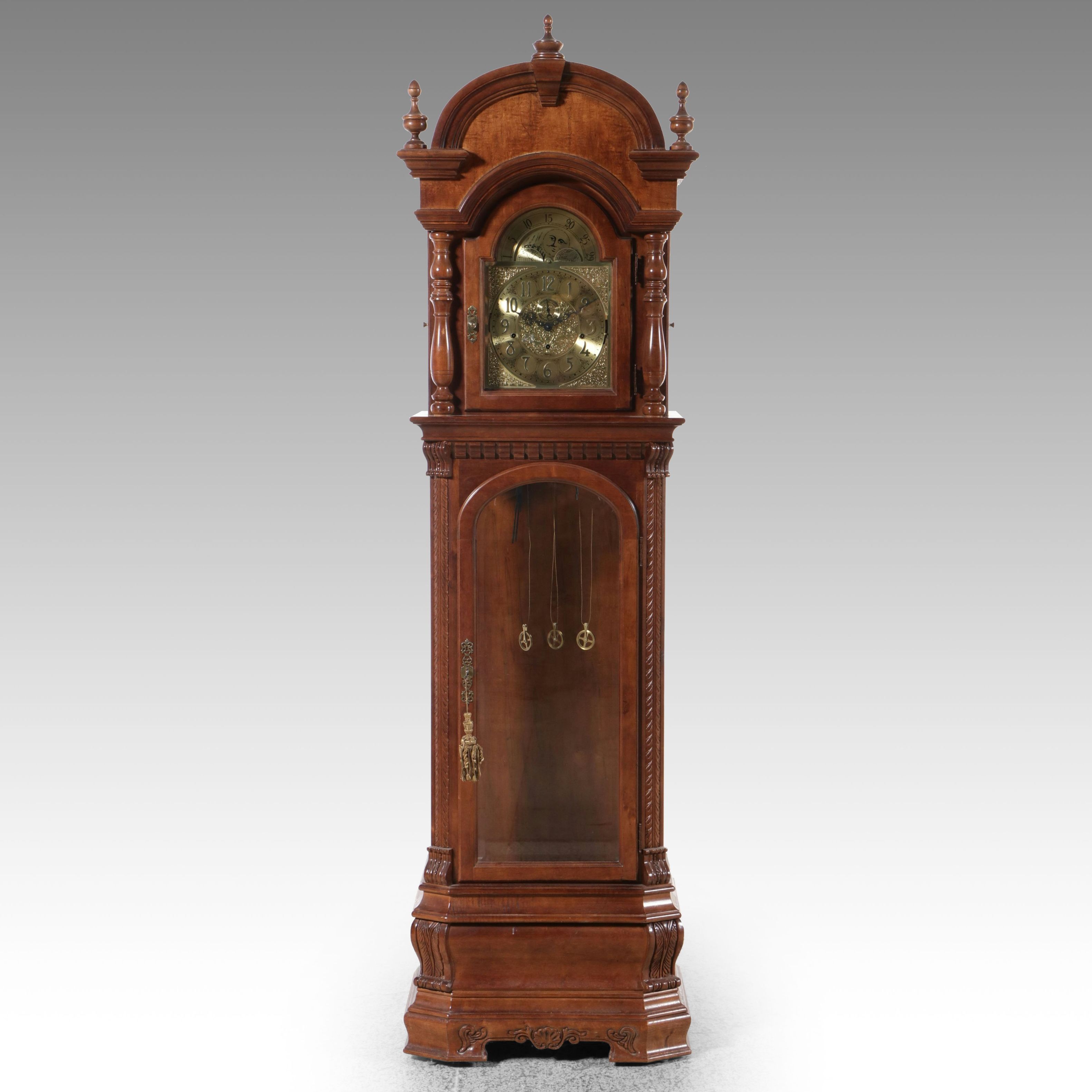 Ridgeway Mahogany Cased Grandfather Clock, Late 20th Century