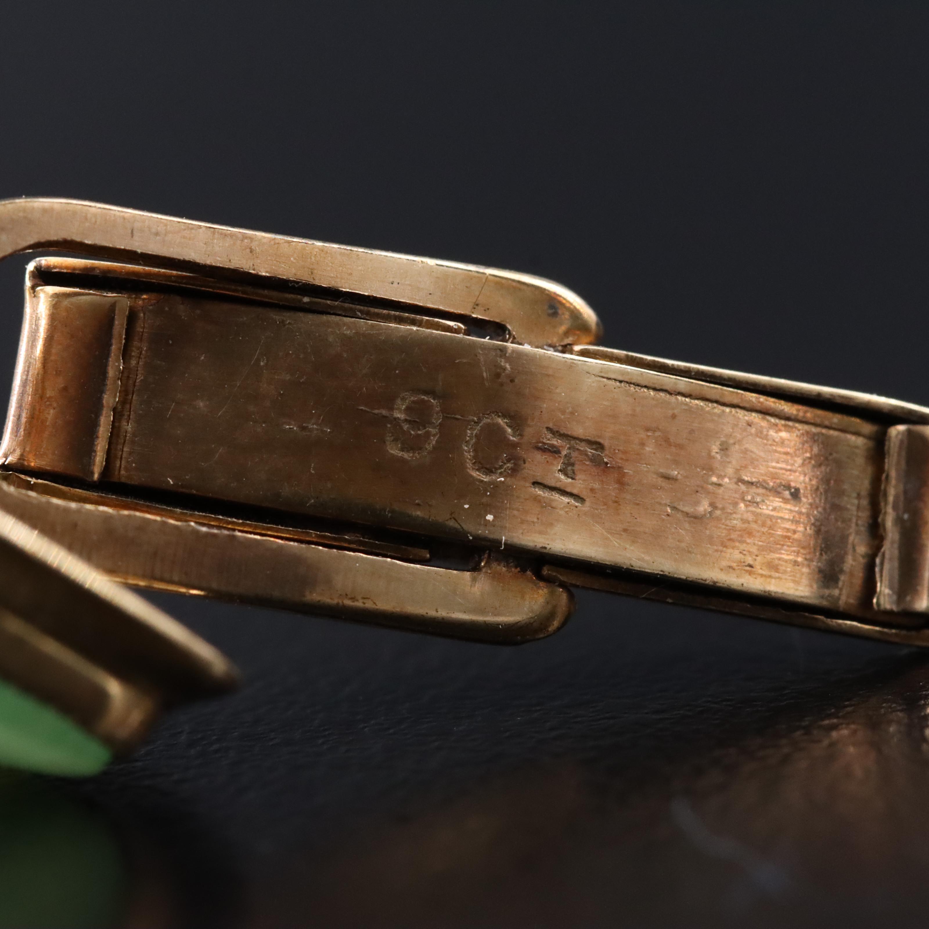 9K Nephrite Cufflinks