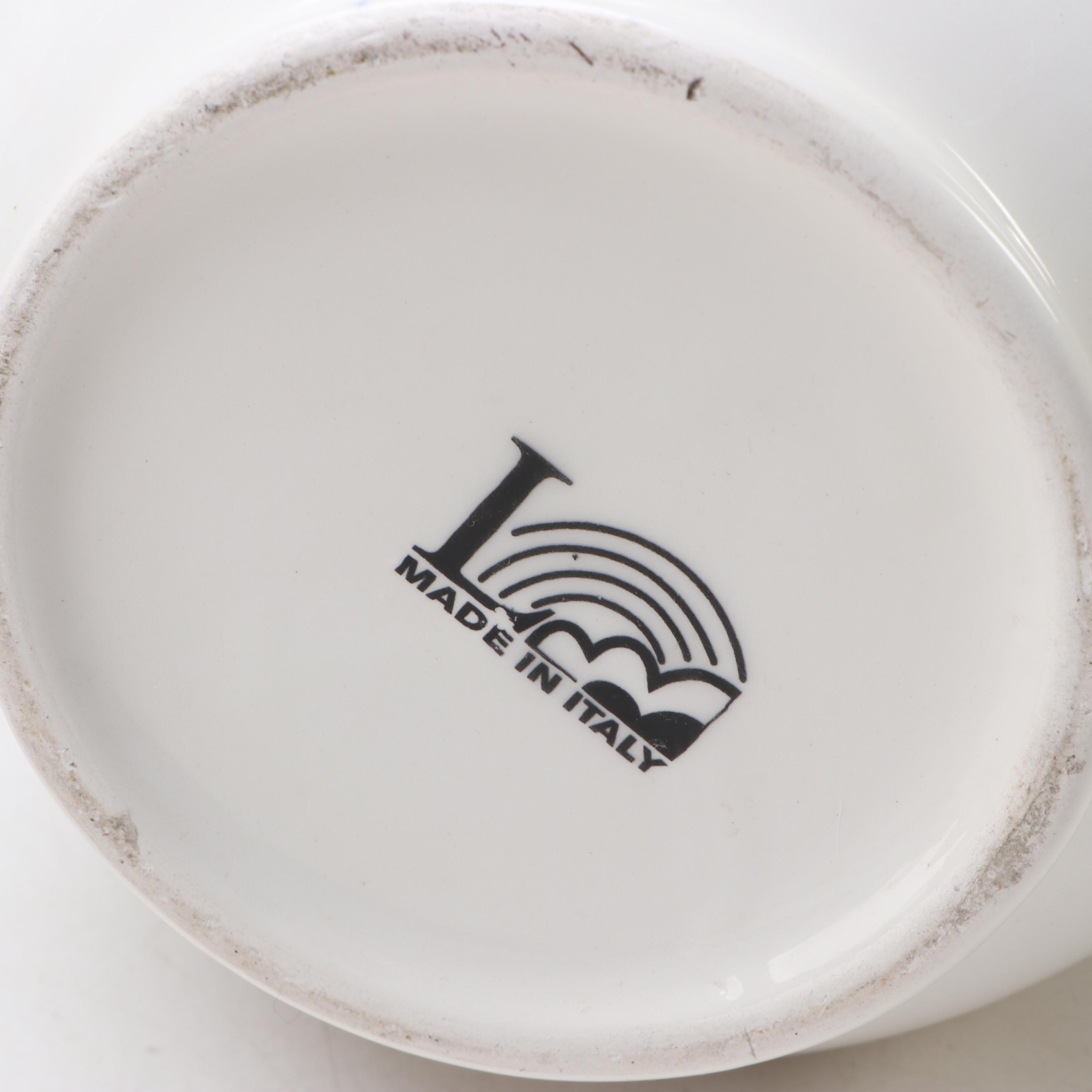 Sandra Silberman's "Dotti Potts" Bowls with Italian and Other Ceramic Serveware