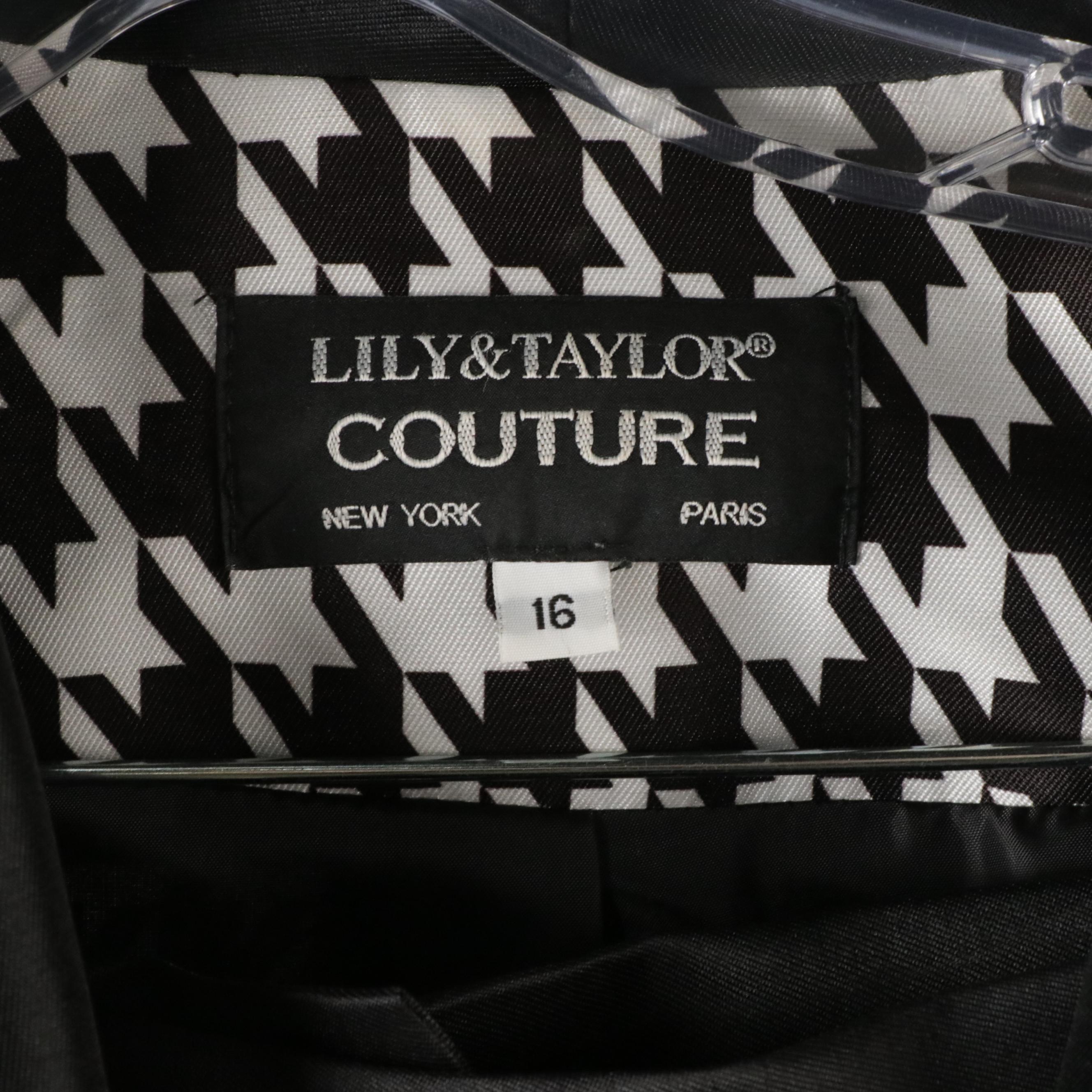 Ashro Red & Black Lace Dress Set, Lily & Taylor Houndstooth Skirt Suit, More