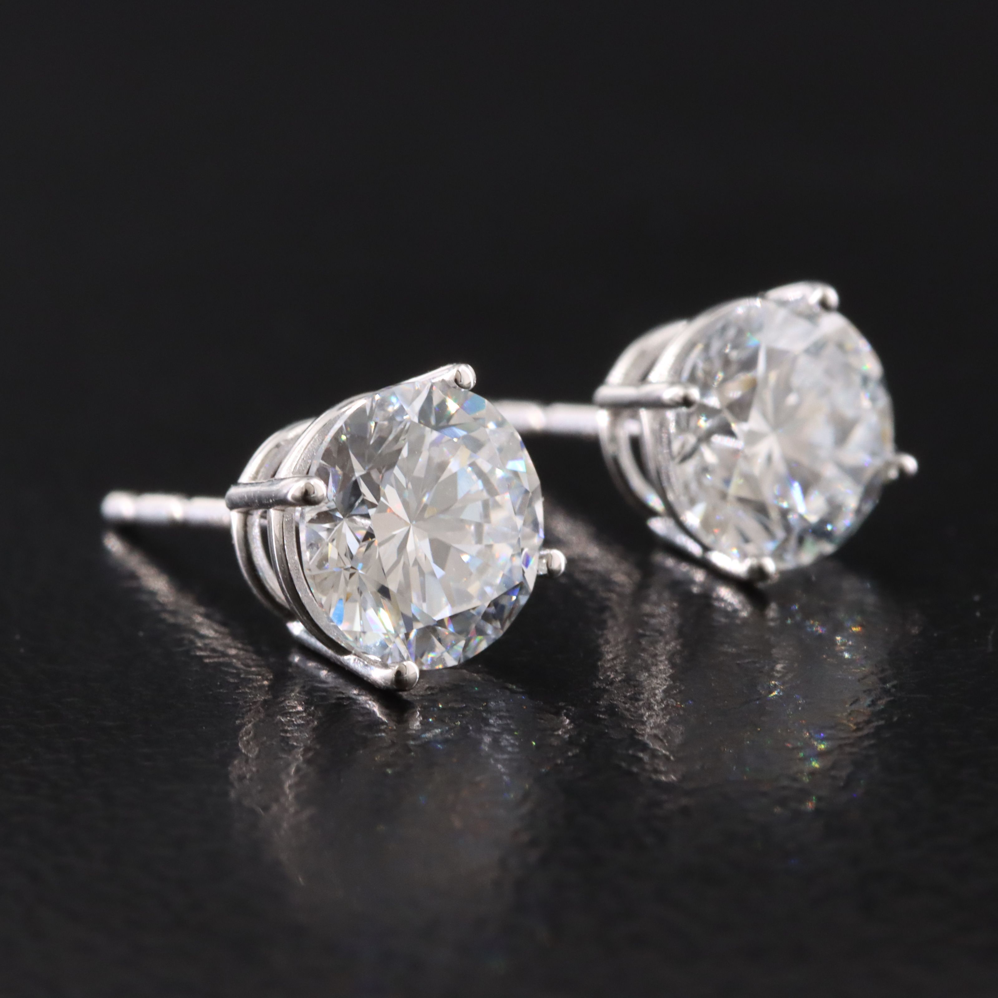 14K 1.86 CTW Lab Grown Diamond Stud Earrings