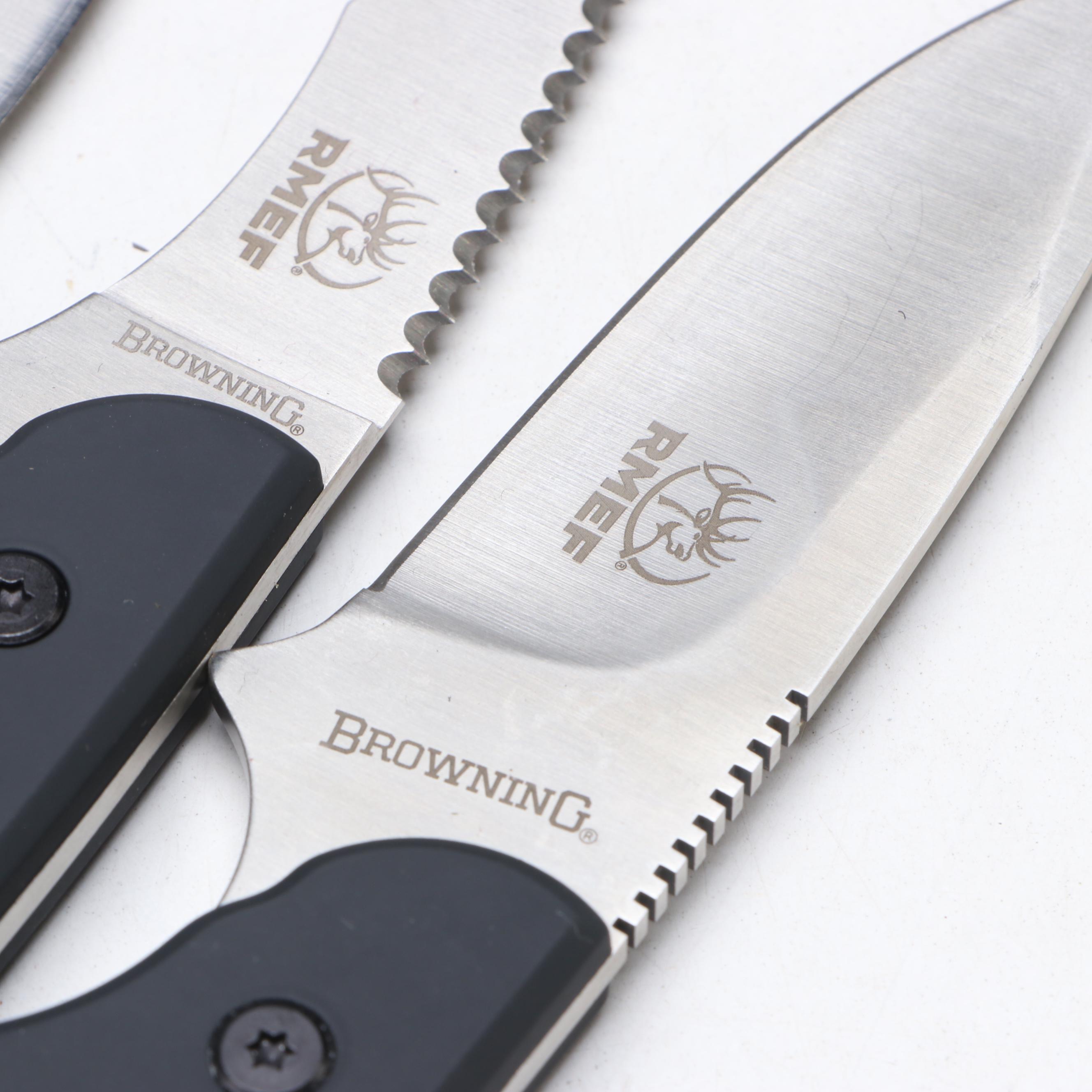 Browning for Rocky Mountain Elk Foundation Knife Sets with Nylon Sleeves