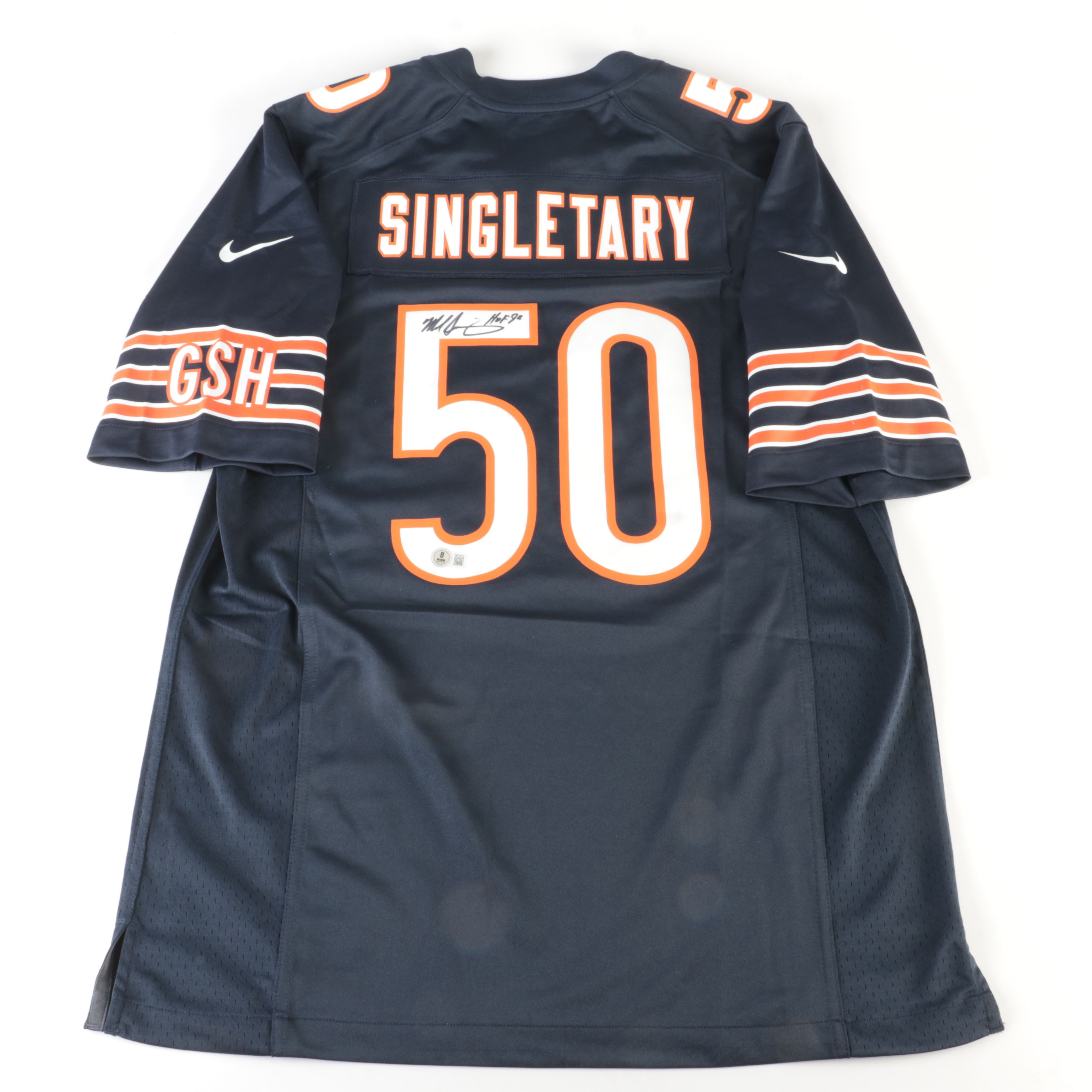 Mike Singletary Signed “HOF 98” Chicago Bears Nike Football Jersey, Beckett